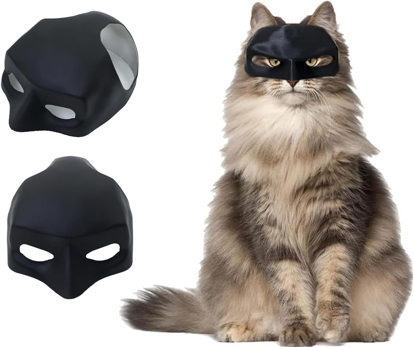 Cat Mask Cosplay, Cat Cosplay Hat, Cat Mask for Halloween Cosplay, Funny Cat Costumes Accessories （Black） image number 3