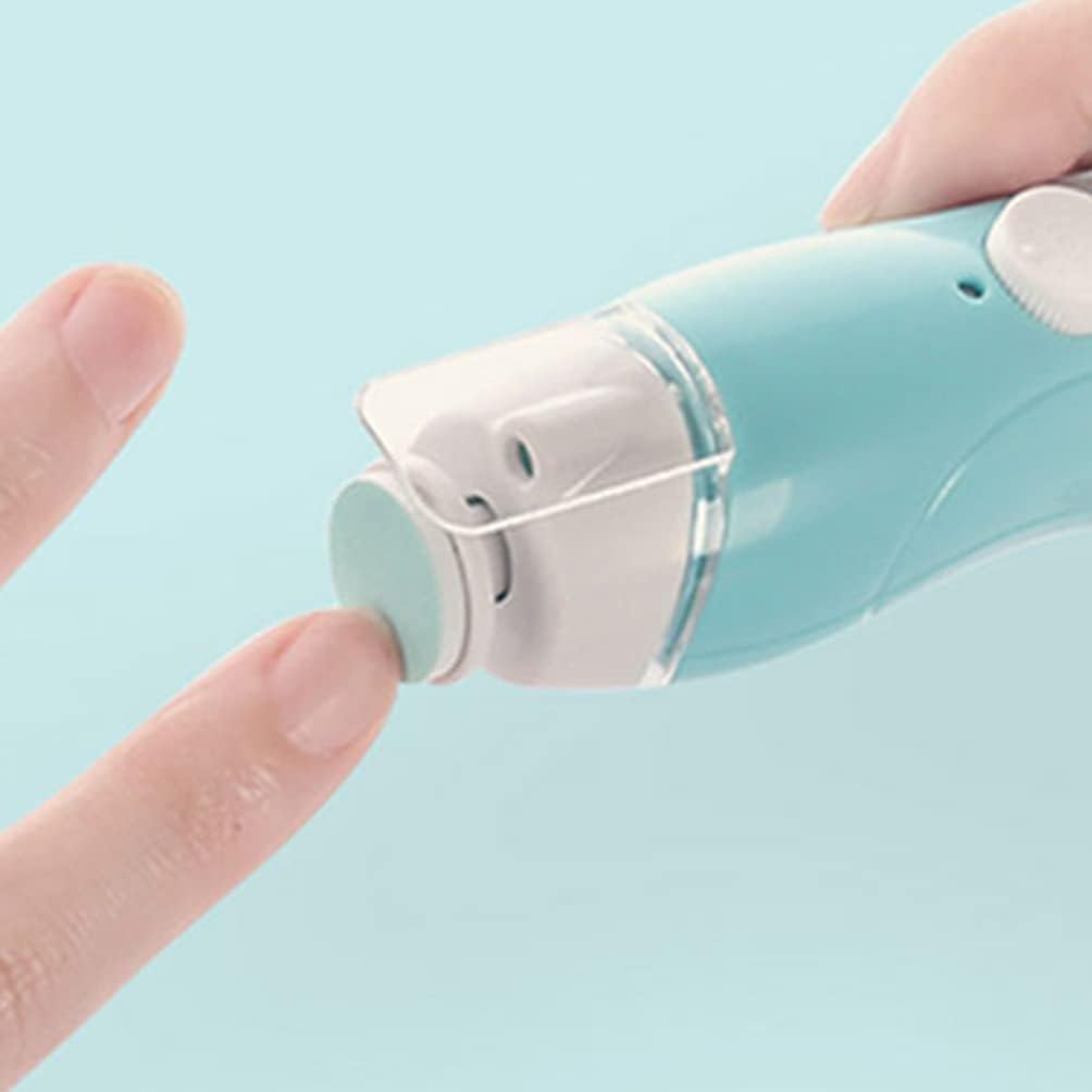 12Pcs Baby Nail File Pads Replacement Heads for Electric Nail Trimmers, Assorted Color Grinding Pads for Newborns and Toddlers, Compact and Lightweight