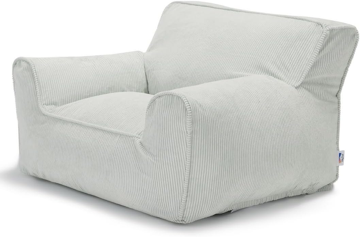 Kinda Kids Beanbag Chair-Pale Sage - Earth image number 4