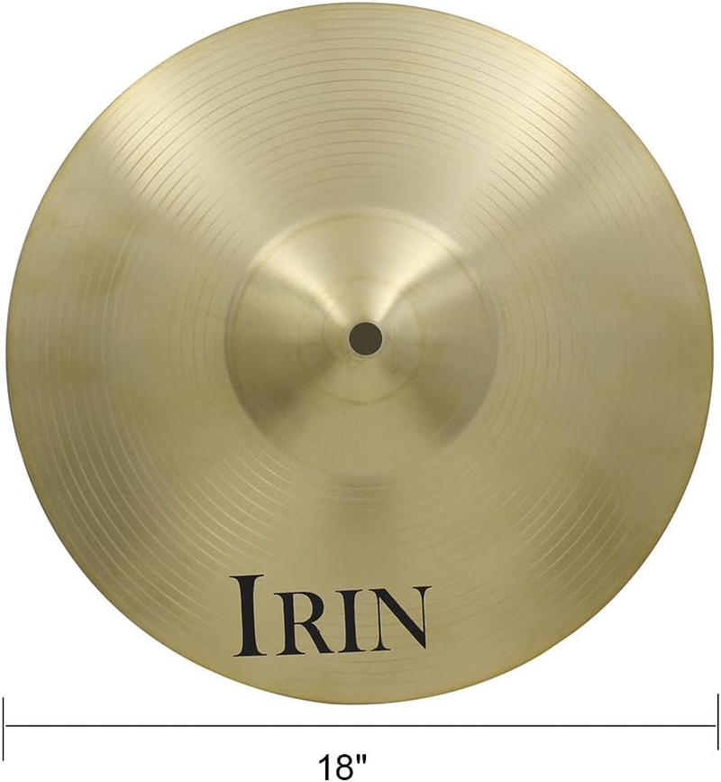 RAYWE 18" Brass Alloy Crash Ride Hi-Hat Cymbal for Drum Set
