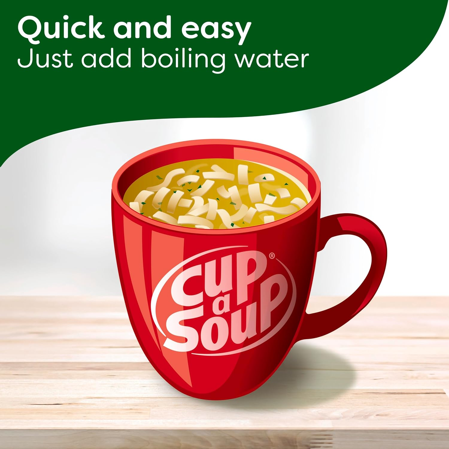 CONTINENTAL Cup-A-Soup | Classic Chicken Noodle, 4 Pack, 40G image number 5