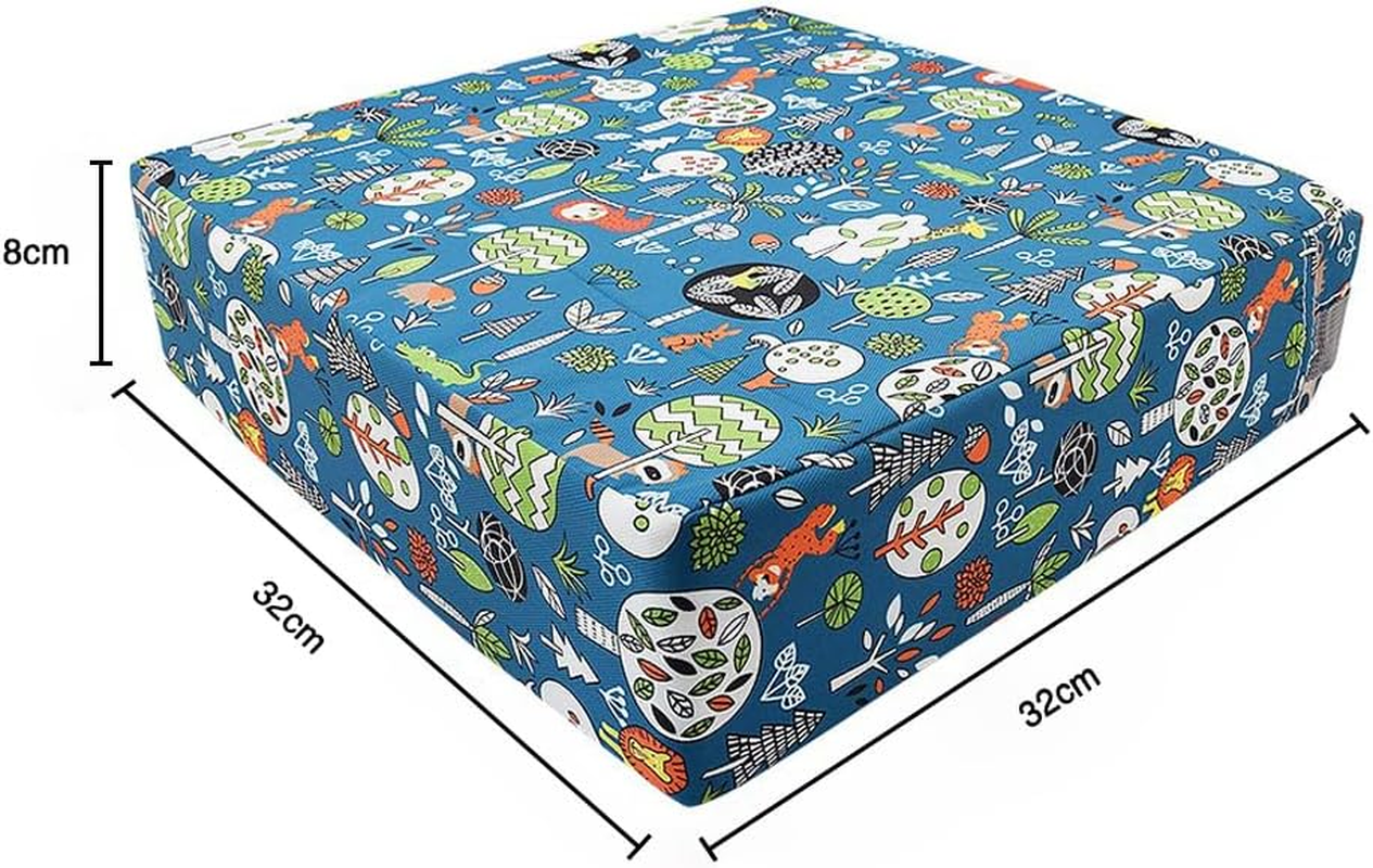 Toddler Booster Seat for Dining Table, Booster Seat for Table with Non-Slip Bottom and Straps, Washable Portable Thick Chair Increasing Cushion for Kids (Style A) image number 1