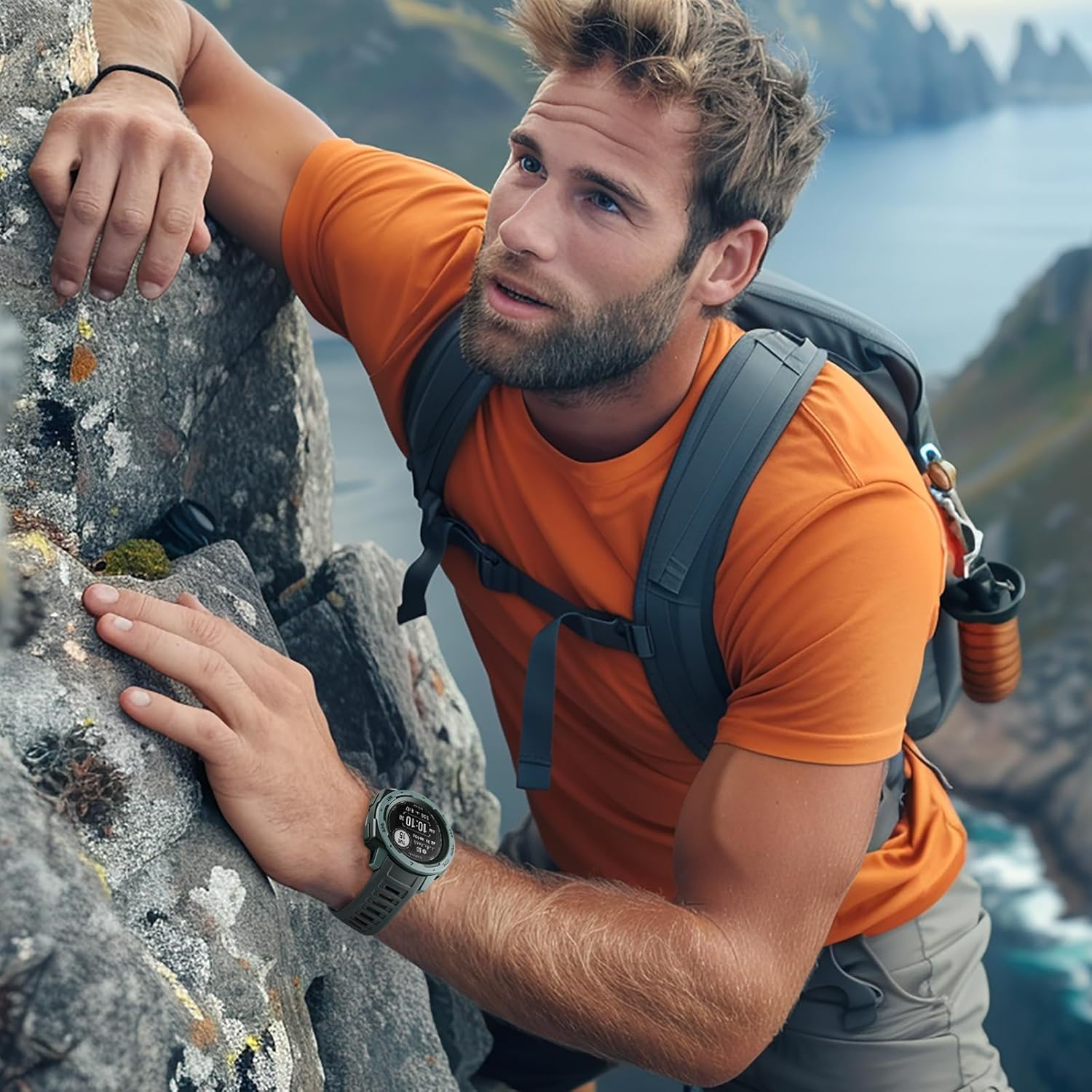 Ouwegaga Compatible with Garmin Instinct Watch Bands, 22Mm Soft Silicone Sport Wristband Replacement for Garmin Instinct/Instinct 2/Instinct Esports/Solar/Tide/Tactical Smartwatch, Multi Colors image number 1