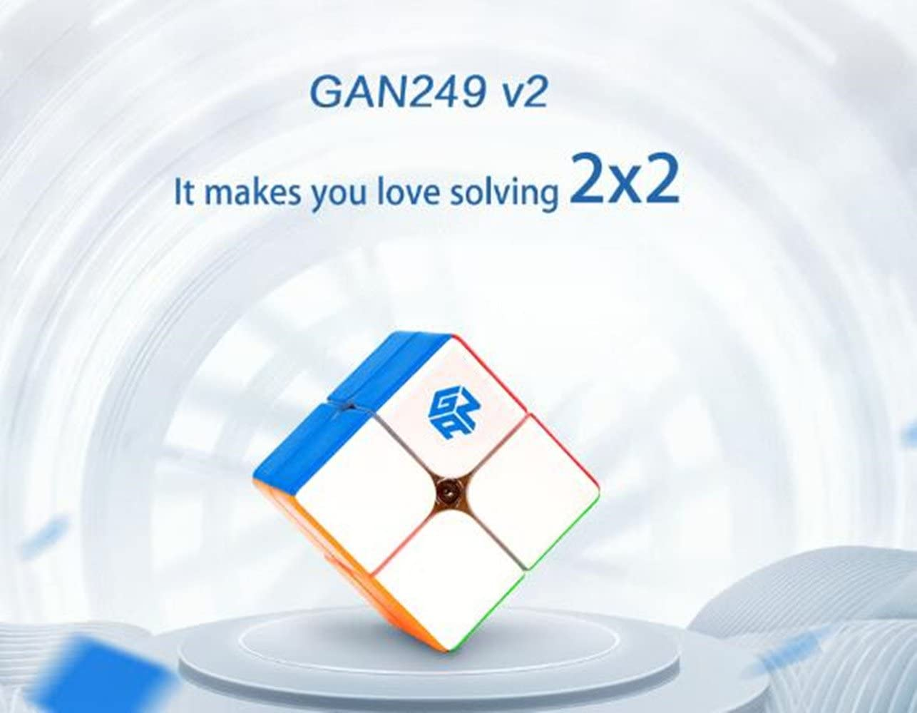 Cuberspeed Gan 249 2X2 Stickerless Gan 249 V2 Speed Cube image number 2
