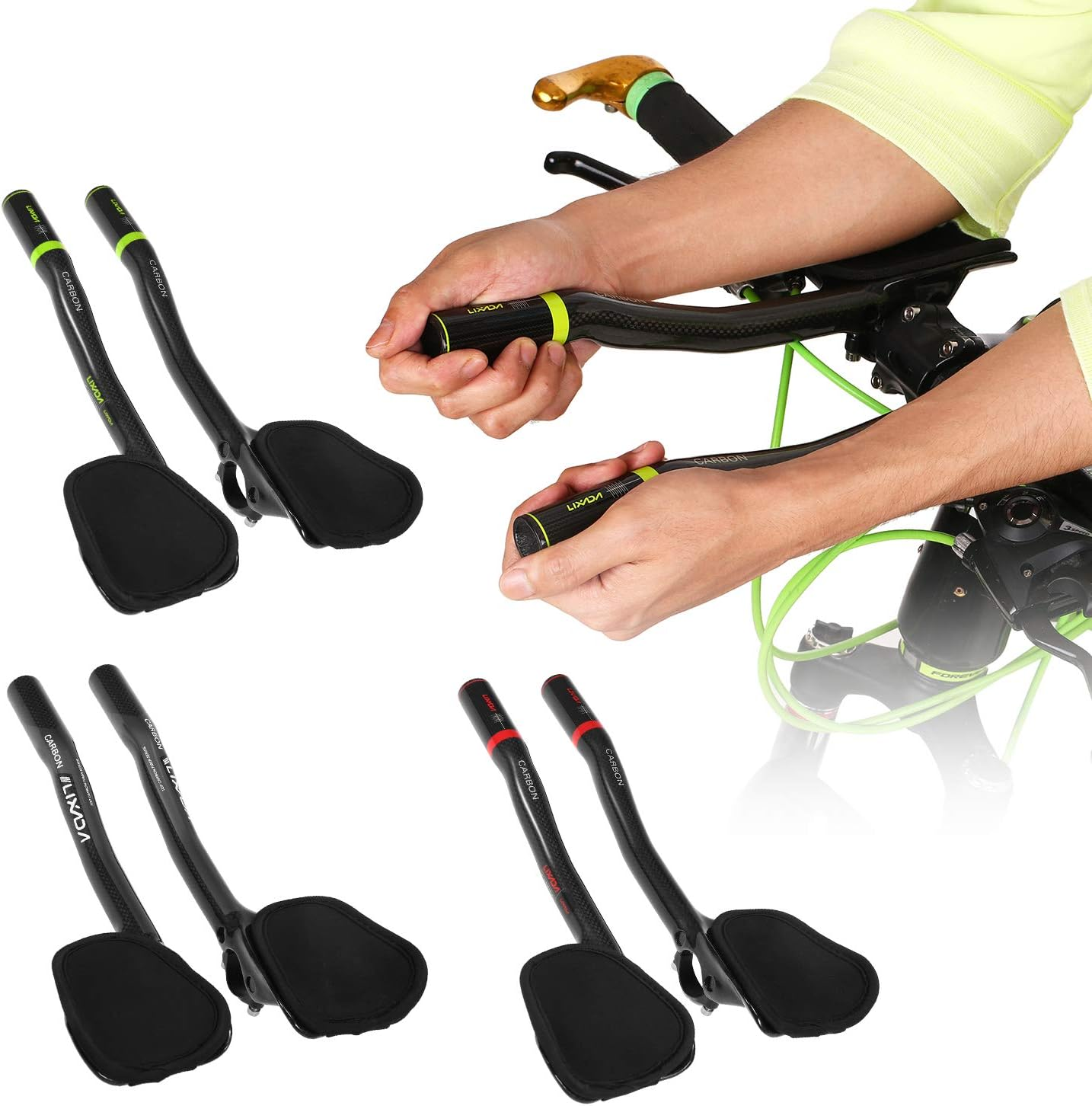 31.8Mm Carbon Fiber Bicycle TT Handlebar Cycling Aero Bars Rest Handlebar Bike Tri Bars image number 6