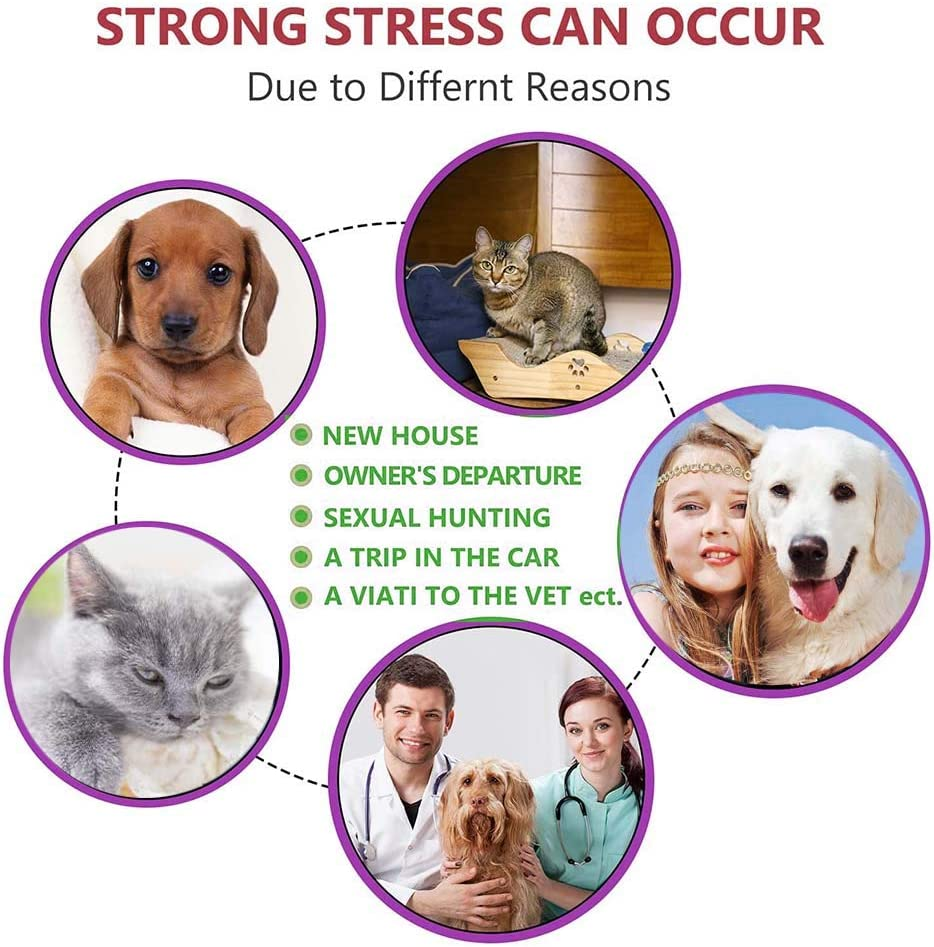 Lopnord Calming Collar for Cats, Adjustable Reduce Relieve Anxiety Pheromone Keep Pet Lasting Natural Calm, Safe and Waterproof Pheromones Cat Collars Calming (Pack of 3) image number 1