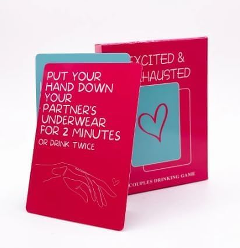 Couples Drinking Game for Adults - Excited & Exhausted