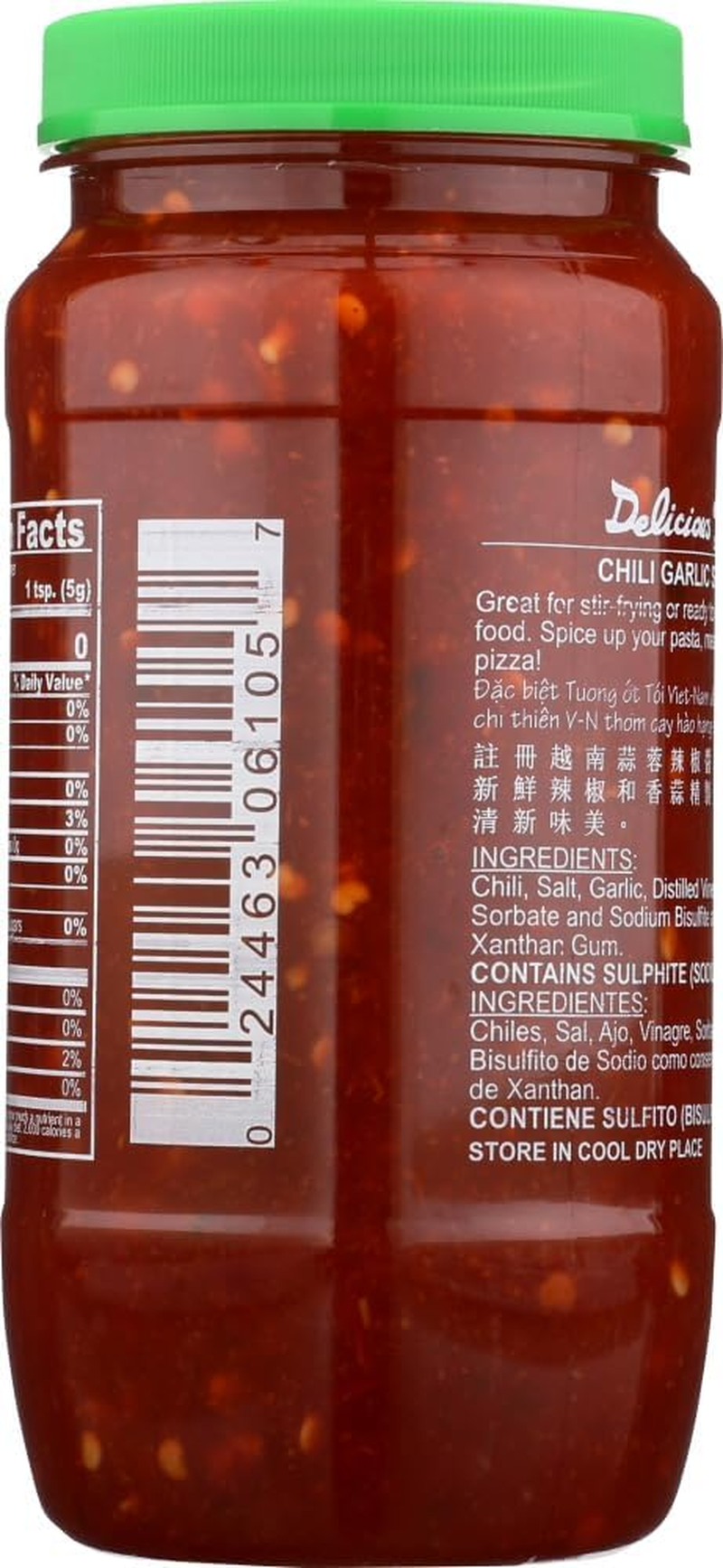 Huy Fong Chilli Garlic Sauce, 510 G image number 4