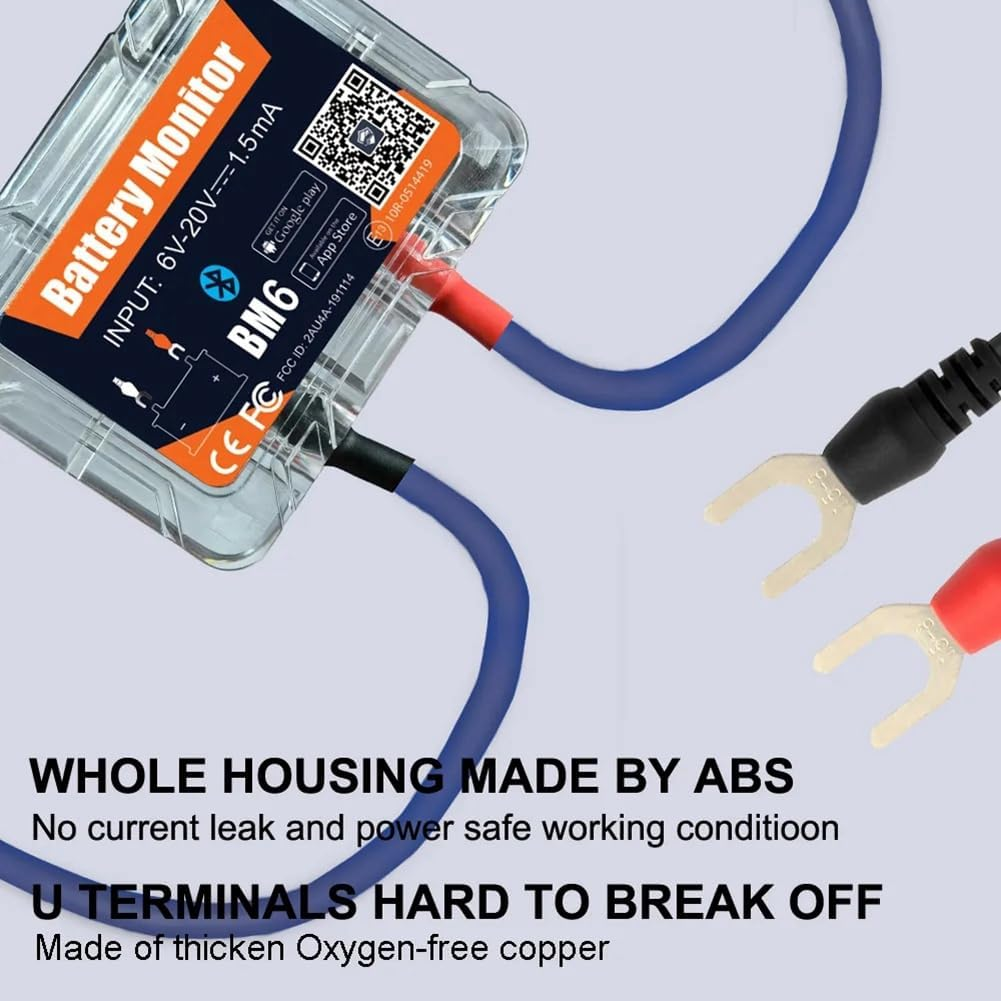 Wireless Bluetooth GPS Tracker 12V Battery Monitory BM6 with Car Battery Health Check APP Monitoring Battery Tester image number 2