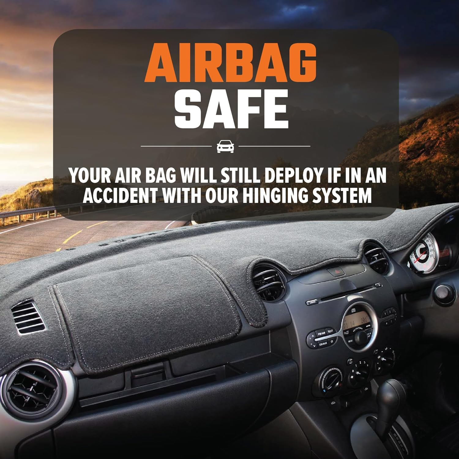 Sunland Dash Mat Charcoal Suits Nissan Juke F15 10/2013-01/2020 All Hatchback Models - D8206 2013 2014 2015 2016 2017 2018 2019 2020 image number 3