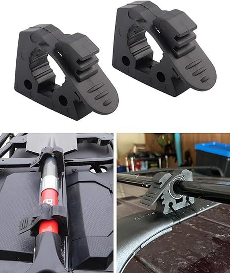 2PCS Quick-Release Shovel Holder for Truck Off-Road Tool Grip, Adjustable Rubber Clamp Mount for UTV ATV Van Trucks Boat Train image number 1