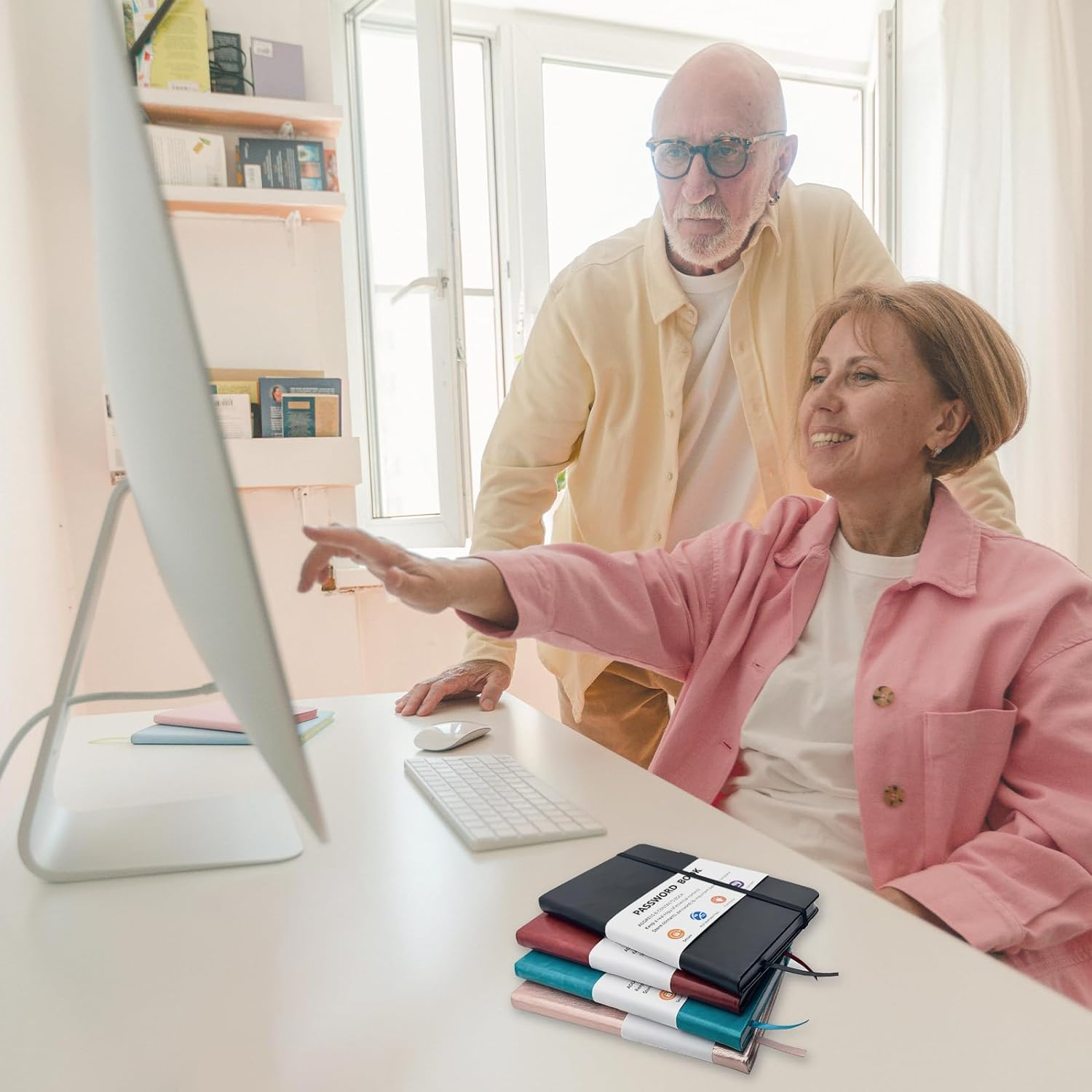 B6 Password Book with Alphabetical Tabs,Password Keeper Book Pocket,Hardcover Password Book Small,Internet Password Book for Computer Website Logins&Internet Address Password Organizer(Blue)