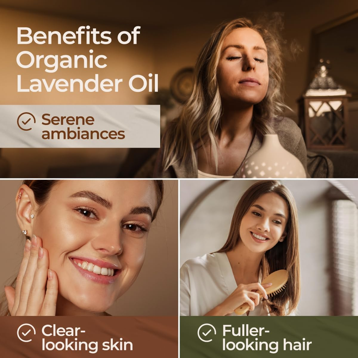 Gya Labs Organic Lavender Essential Oil for Diffuser & Skin - Organic Lavender Oil for Aromatherapy & Feelings of Relaxation - Lavender Oil Organic for Hair (10Ml) image number 2