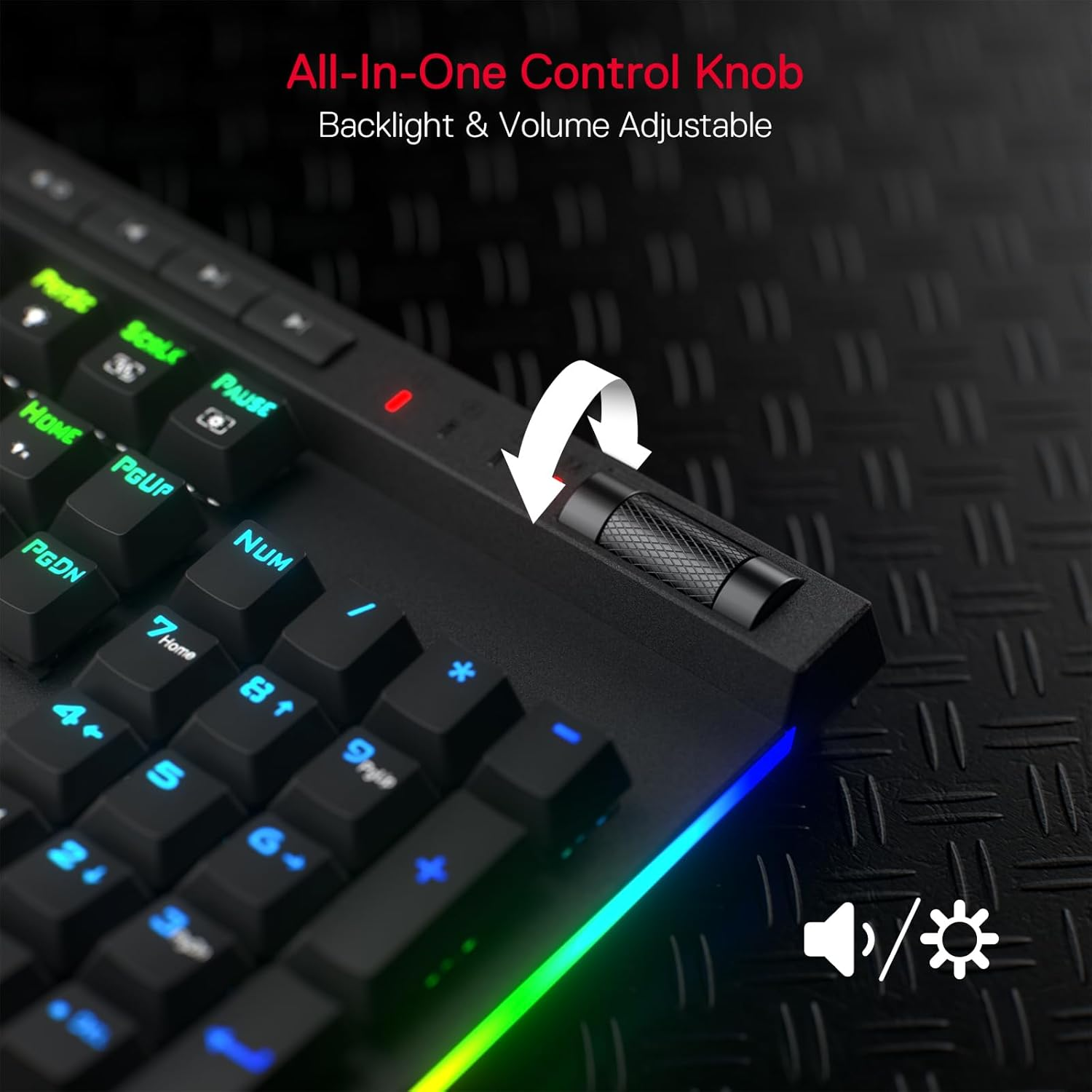 Redragon K580 PRO Wireless RGB Gaming Keyboard, Mechanical Keyboard with 3 Modes and 104 Keys, Hot-Swap Socket, Dedicated Media Control and Onboard Macro Recording, Linear Red Switch image number 2