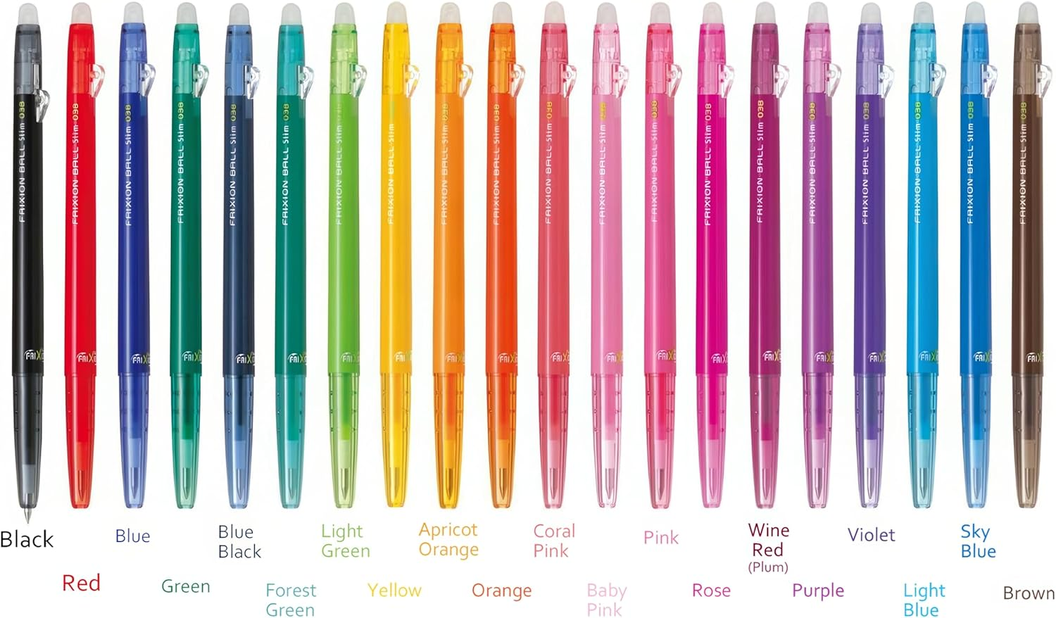 Pilot Frixion Ball Slim 038 Ballpoint Pen, Green (LFBS-18UFG) image number 4