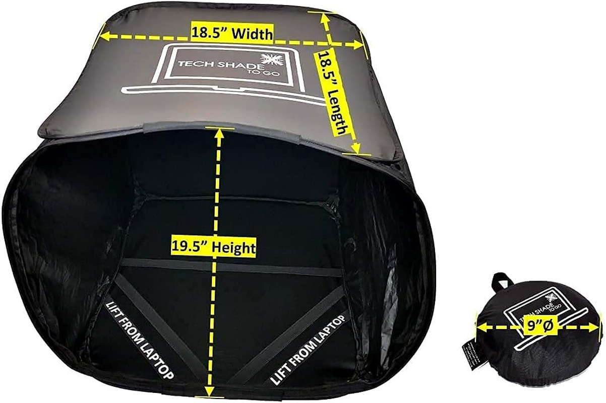 Portable Laptop Sun Shade, Privacy Cover, Laptop Sun Shade, Laptop Shade for Working Outside, Laptop Shade, Laptop Sun Hood, Laptop Sun Glare Shield, Laptop Hood for outside Glare image number 4