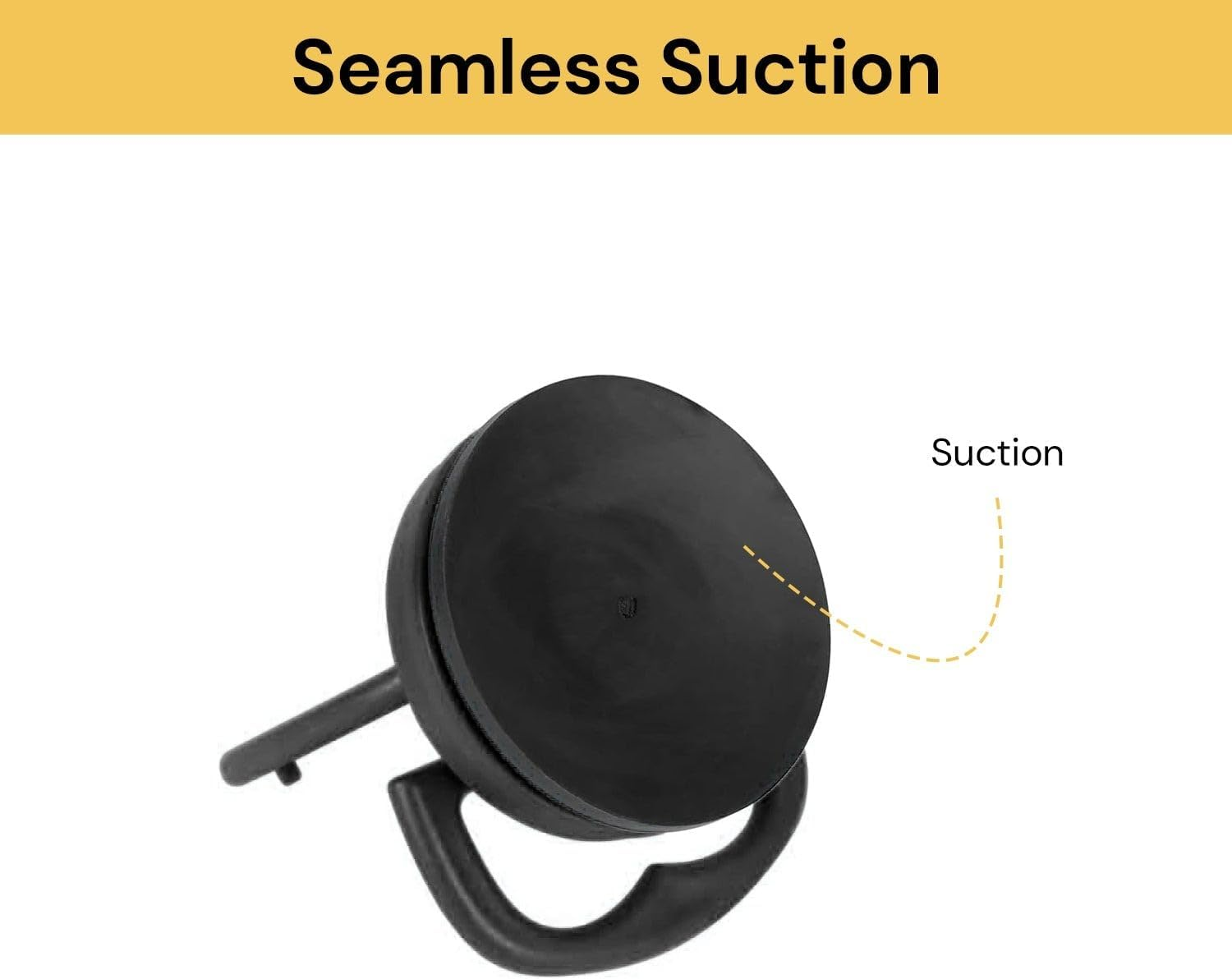 Ezonedeal Strong Car Dent Puller - Repair Auto Body Dent Removal Tools Car Dent Repair Kit Puller Useful Suction Cup for Tiles, Glass Lifting, Mirror, Objects Moving (Black) image number 2