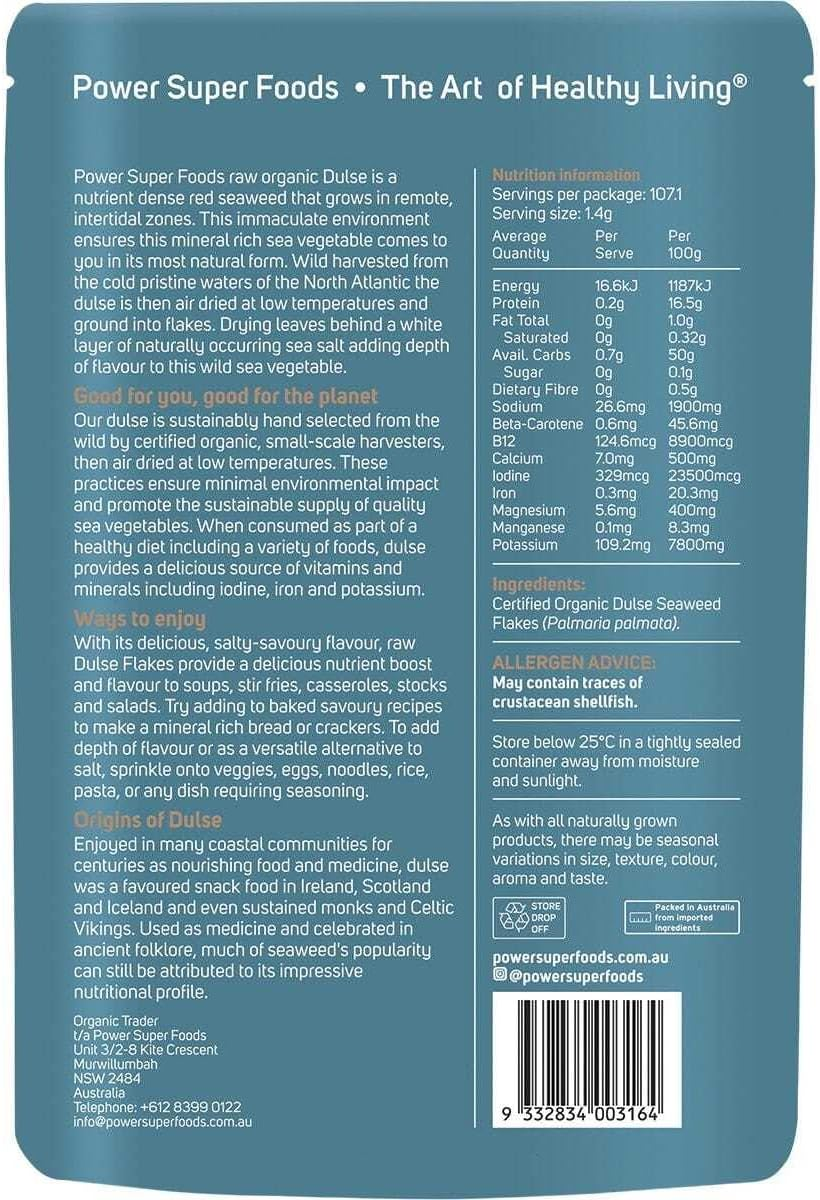 Power Super Foods Organic Dulse Flake 150 G image number 2