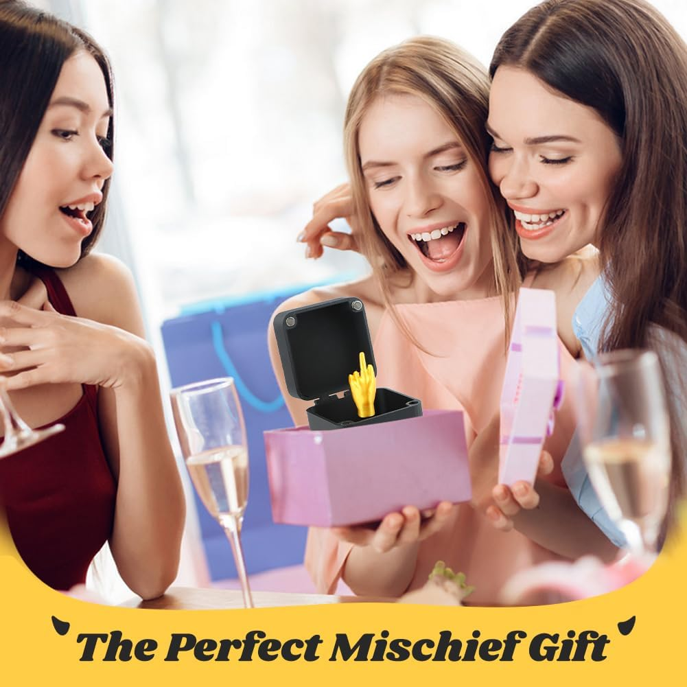 Middle Finger Surprise Prank Gift - Spoof Hand Pop up for Adults, Office & Home Decor, Christmas Novelty Fun Prank Gift (1Pc) - 2Pcs image number 7