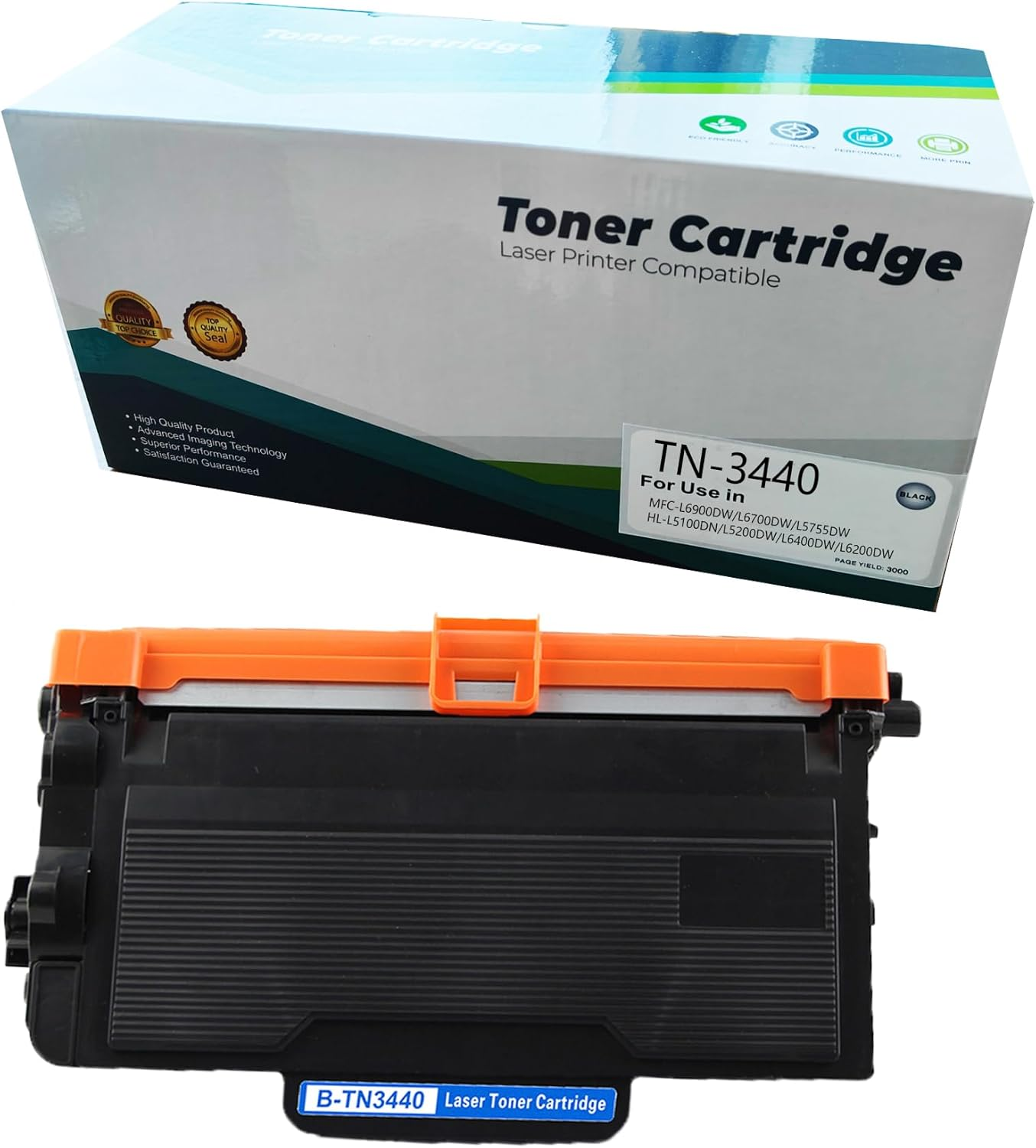 JOJOBE Planet TN-3440 Compatible Toner Cartridge with Brother MFC-L6900DW L6700DW L5755DW HL-L5200DW L5100DN L6400DW L6200DW , 8000 Pages per Cartridge image number 4