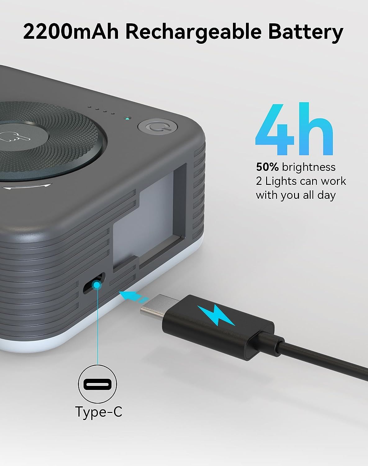 Smallrig P96 LED Video Light, Portable Camera Lights, 96 LED Beads for Photography Video Lighting, Rechargeable 2200Mah CRI 95+ 2700-6500K W 3 Cold Shoe - 3286B image number 1