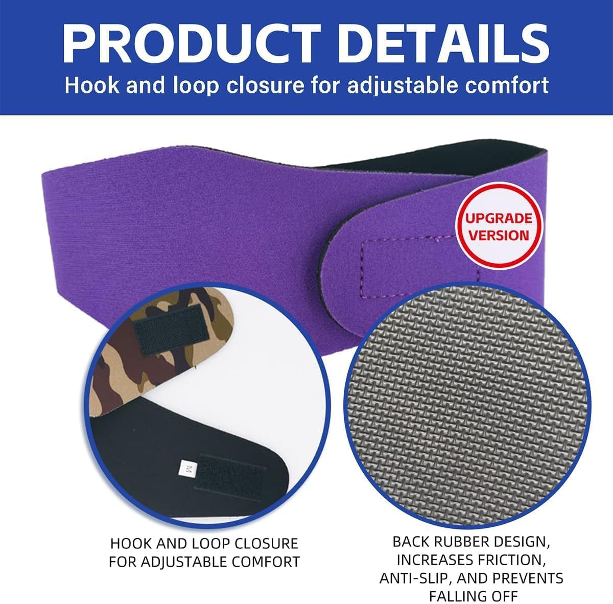 MANON ROSA Dog Ear Covers for Bathing & Swimming Waterproof &ndash; 2Pcs Upgraded Anti-Slip Dog Shower Swim Cap, Ear Plugs, and Rain Hat for Medium Large Dogs Puppies Cats (1 Pink 1 Purple,M) image number 5