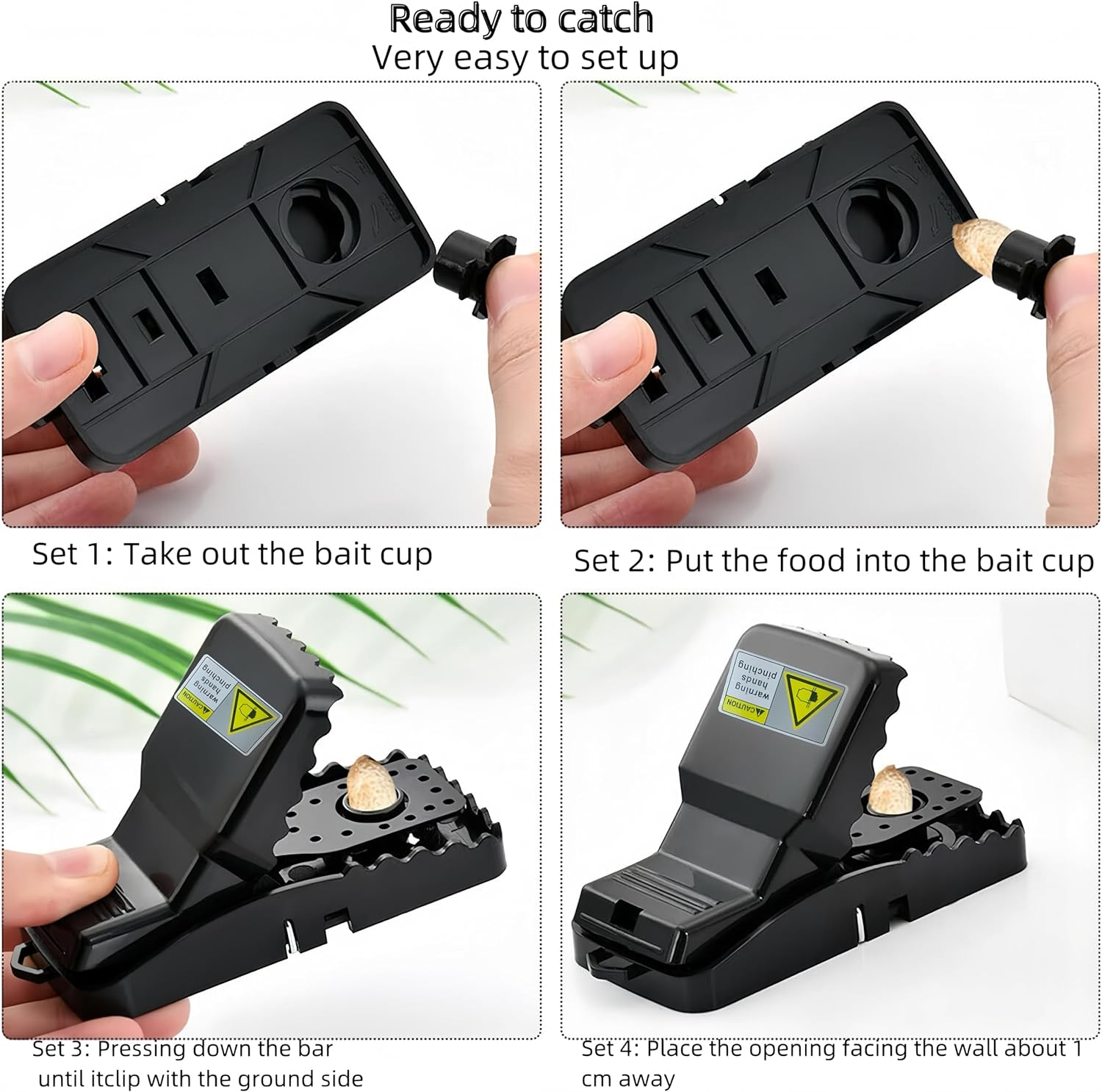 Large Mouse Traps, Rat Traps for House Indoor Outdoor,Mouse Rat Chipmunk, Easy to Set and Reusable,Safe for Family, 6 PCS(5.6&times;3.1 In image number 6