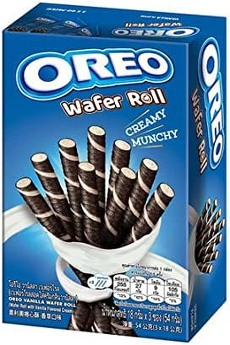 Oreos Wafer Roll Variety Pack (Set of 2) | Chocolate (54G) - Vanilla (54G) image number 5