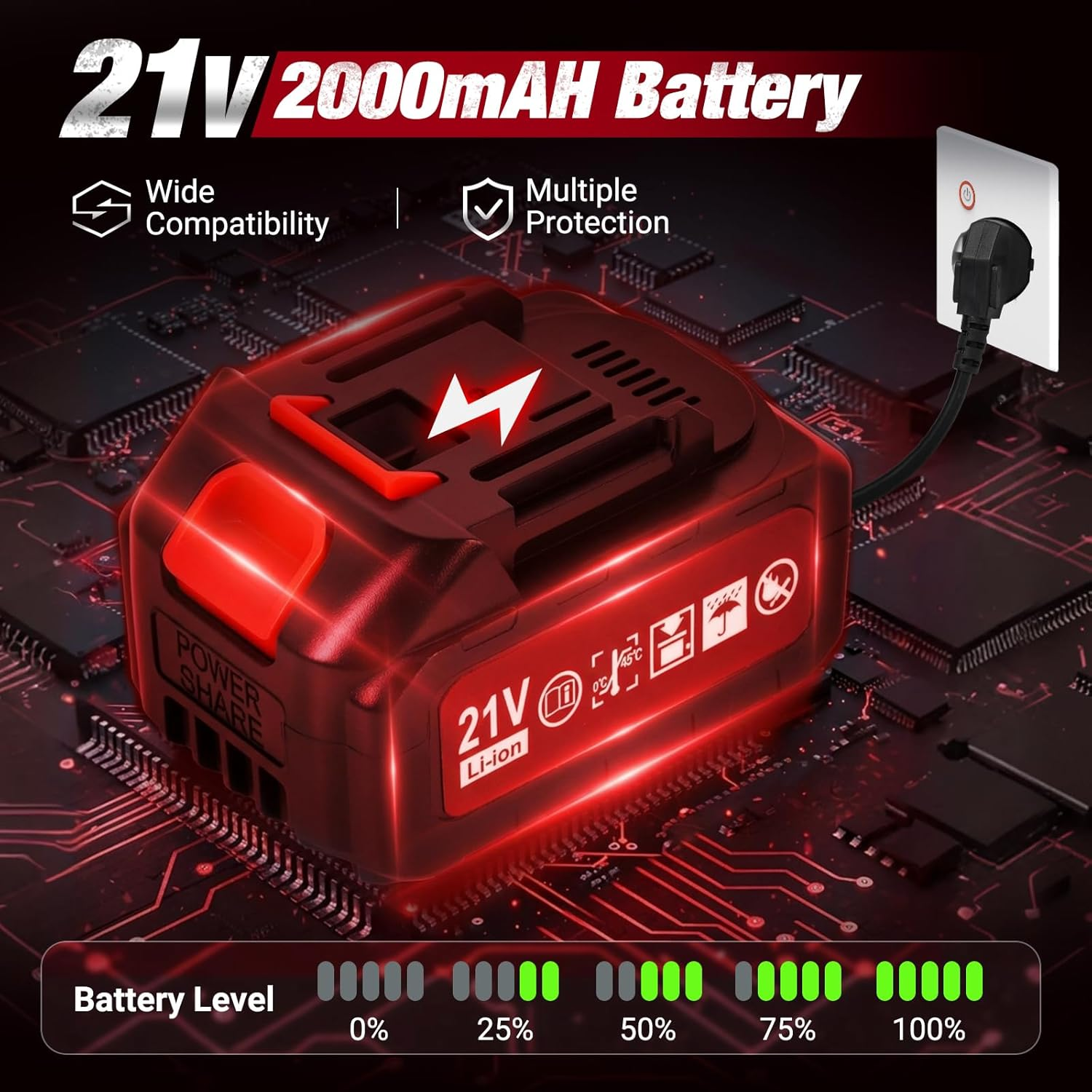 Advwin Brad Nail Gun, 2 in 1 Electric Nailer/Staple Gun, 18 Gauge Cordless Brad Nailer with 1000Pcs Straight Nails/Staple, 2 Nailing Modes, for Woodworking, Material Repair, DIY, Home Improvement image number 6