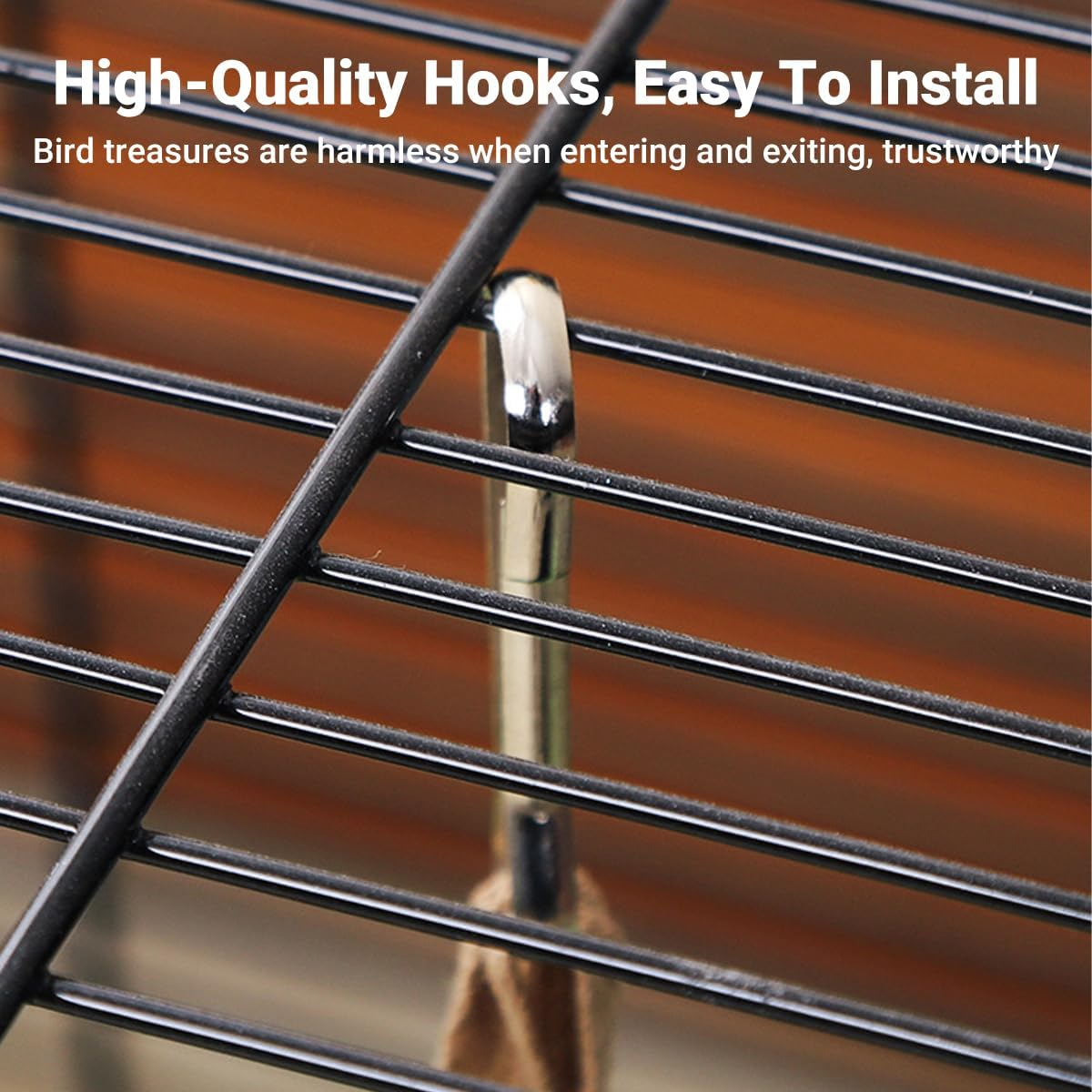 Hanging Triangle Bird Nest for Parrots | Summer Bird Sleeping Nest | Scratch-Resistant Hammock for Sun Conure, Monk Parakeet, Peony, and Starling Birds image number 3