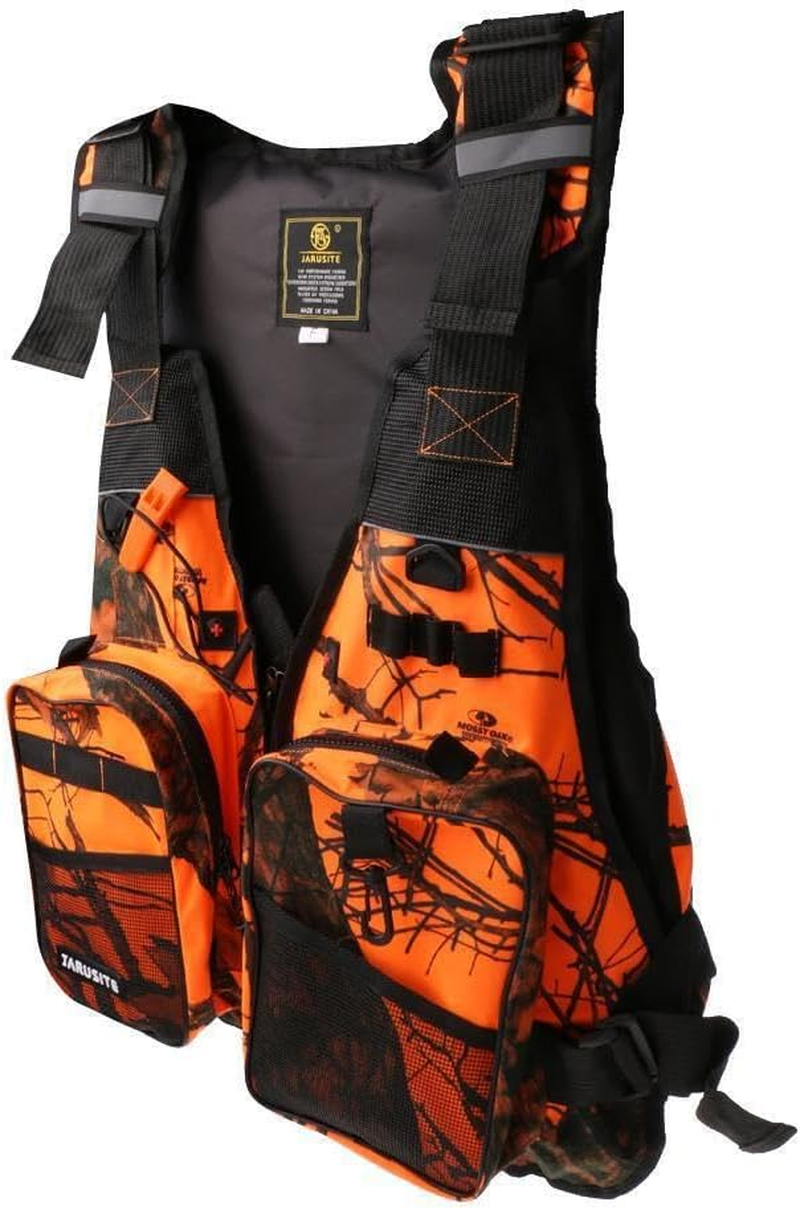 IOIUSKKU Versatile Universal Kayak Canoe Sailing Fishing Life Jacket Buoyancy Aid Adjustable and Secure Fit, Orange Camo - Forest Camo image number 7