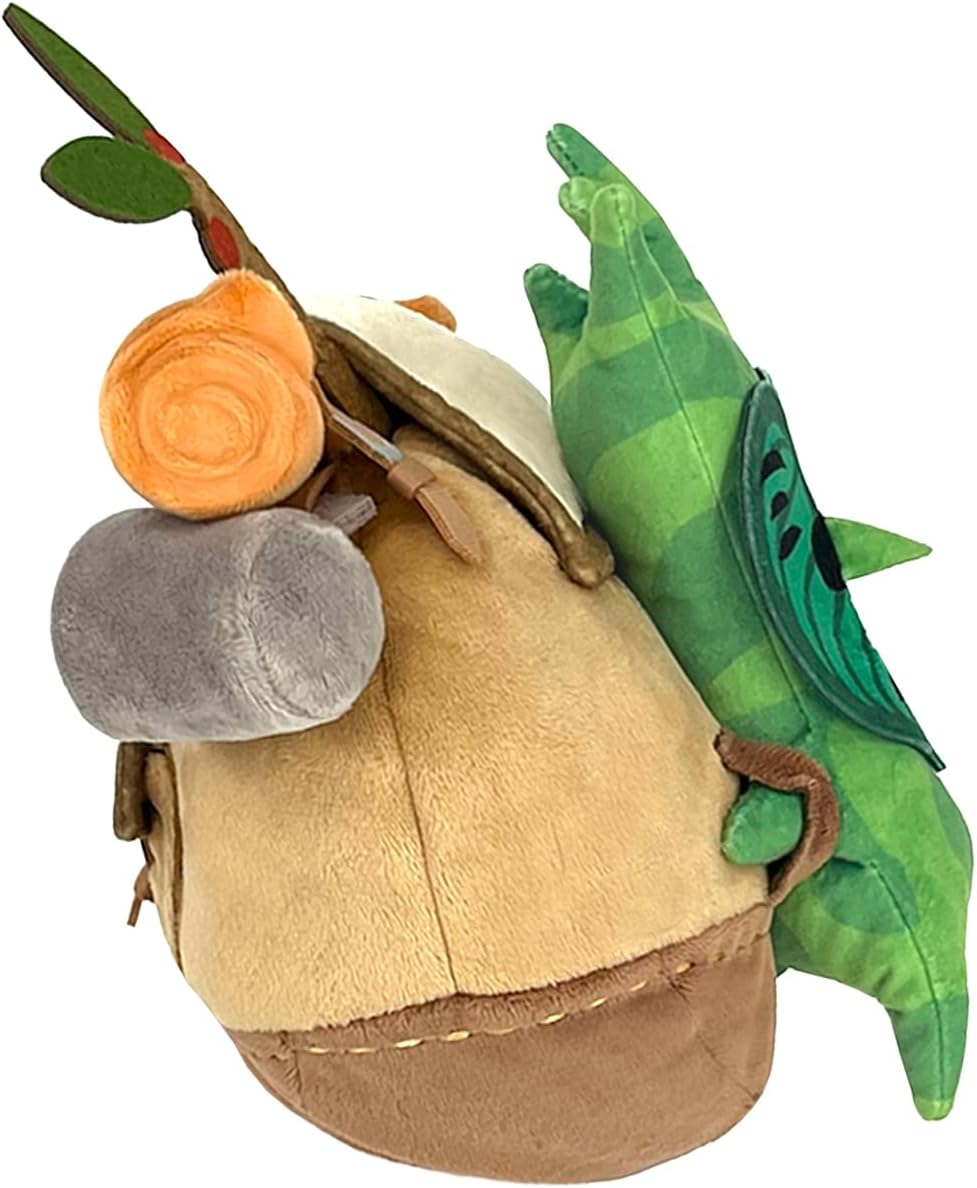 Sanei Boeki the Legend of Zelda Tears of the Kingdom Tabikorog a (Brown Backpack) W22 X D18.5 X H17Cm Plush Toy ZP04 - Brown image number 1