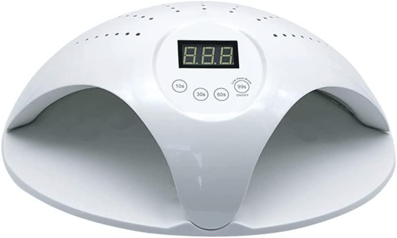 LED Nail Lamp,Nail Dryer, UV Nail Lamp with 4 Timers Settings for Two Hands, Automatic Sensor for Portable Handle Gel Nail UV Light(Pink)