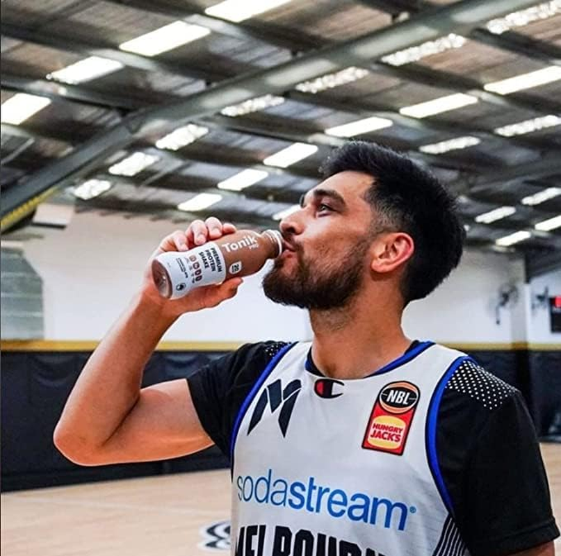 Tonik High Protein Ready to Drink (RTD) Choc Honeycomb Flavoured Premium Protein Shake 375 Ml (Pack of 6) image number 5