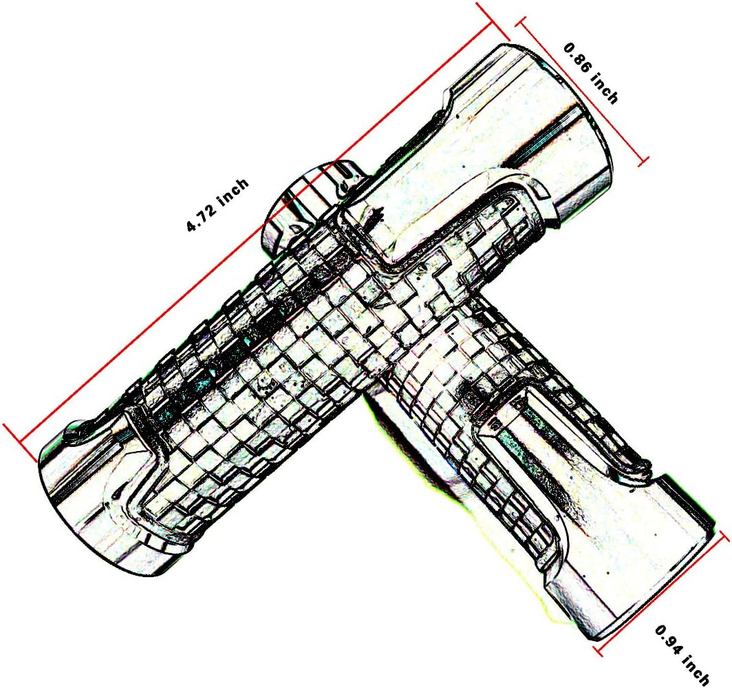 Red Carbon Look Aluminum Motorcycle 22Mm 7/8 Inches Engraved Handle Bar Rubber Gel Hand Grips CNC Bar End 7/8" Compatible with Kawasaki Ninja 300 400 250 1000 ZX6R ZX10R ZX14R