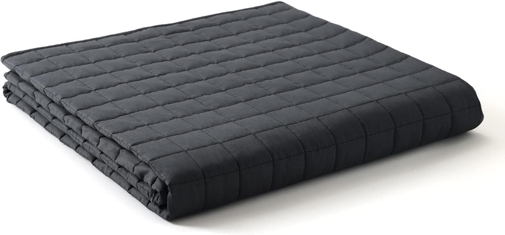 Ynm Exclusive Weighted Blanket, Fall Asleep Faster and Sleep Better, Smallest Compartments, 100% Soothing Cotton Material (152Cmx203Cm, 9Kg, Navy Blue), Ideal for Full/Queen Bed