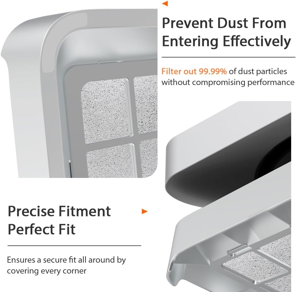 JEMACHE Desktop Stand for Mac Mini 2010-2023 M1 M2 Pro, Mac Studio M1 M2 Max/Ultra (Silver) image number 4