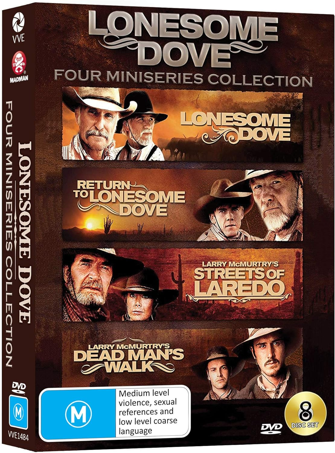Lonesome Dove - 4 Miniseries Collection (Lonesome Dove/Return to Lonesome Dove/Streets of Laredo/Dead Man'S Walk) image number 1