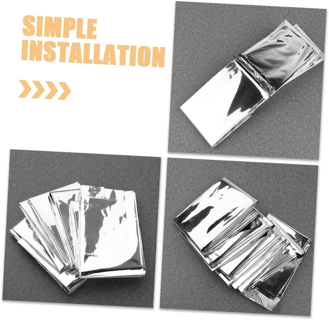 Reflective Planting Film 6 Pack Warm Film Sheets Garden Reflective for Greenhouse Gardening image number 3