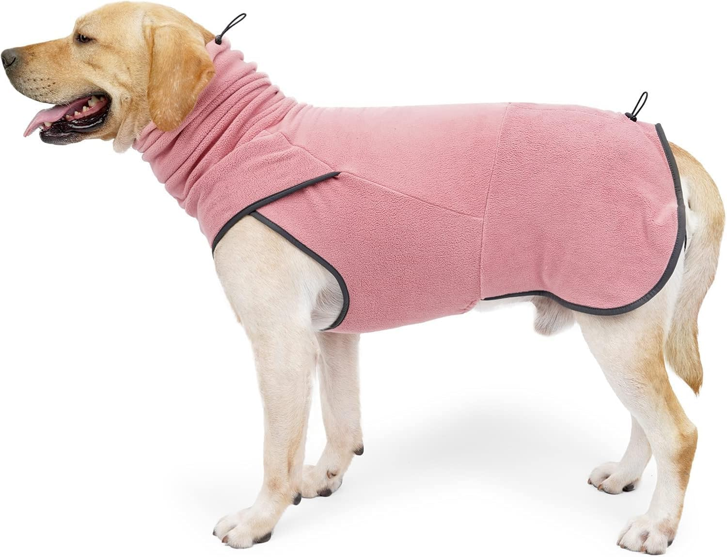 Dog Sweater for Cold Weather, Soft Dog Vest, Snow Coat for Dogs, Dog Pullover, Dog Winter Clothes for Small Medium Dogs Blue (Pink, L) image number 2