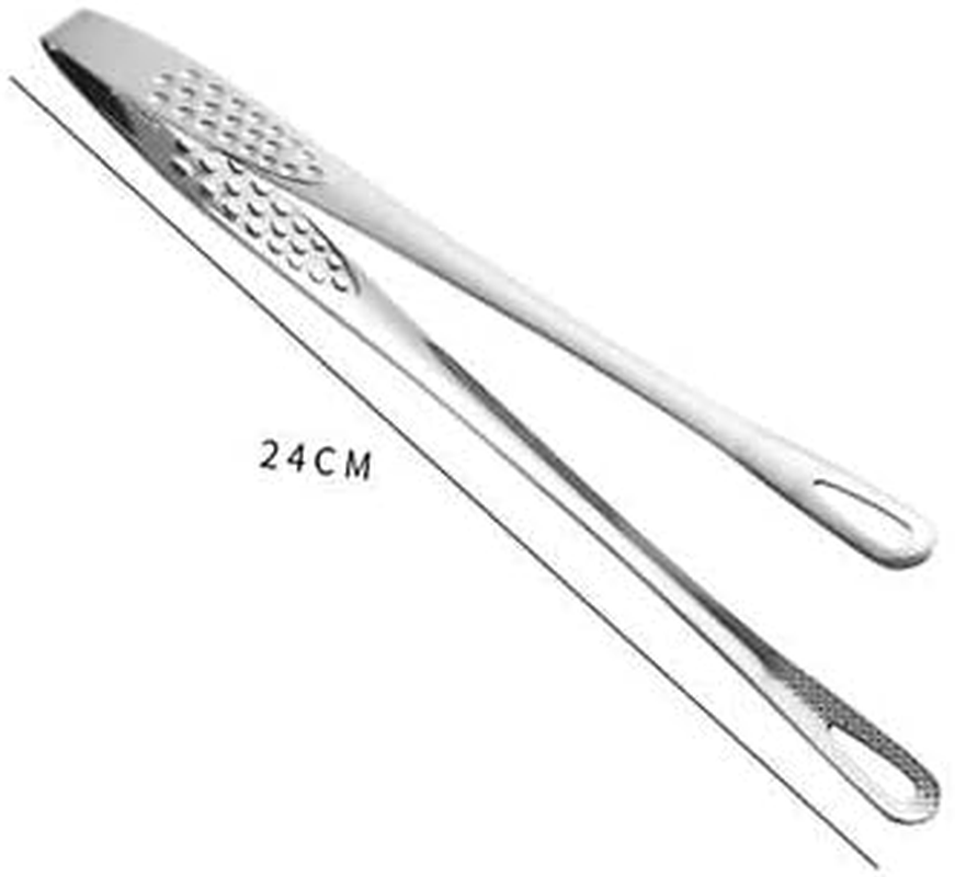 AIMALL 24/28CM Stainless Steel Kitchen Straight Grill Tweezers BBQ Food Tongs Tools for Kitchen Cooking, Bread Meat Steak Buffet Food Clamp Tool image number 5