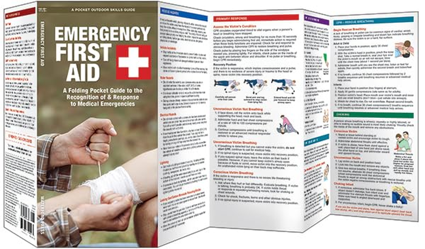 Emergency First Aid, 3Rd Ed: a Folding Pocket Guide to the Recognition of & Response to Medical Emergencies image number 1