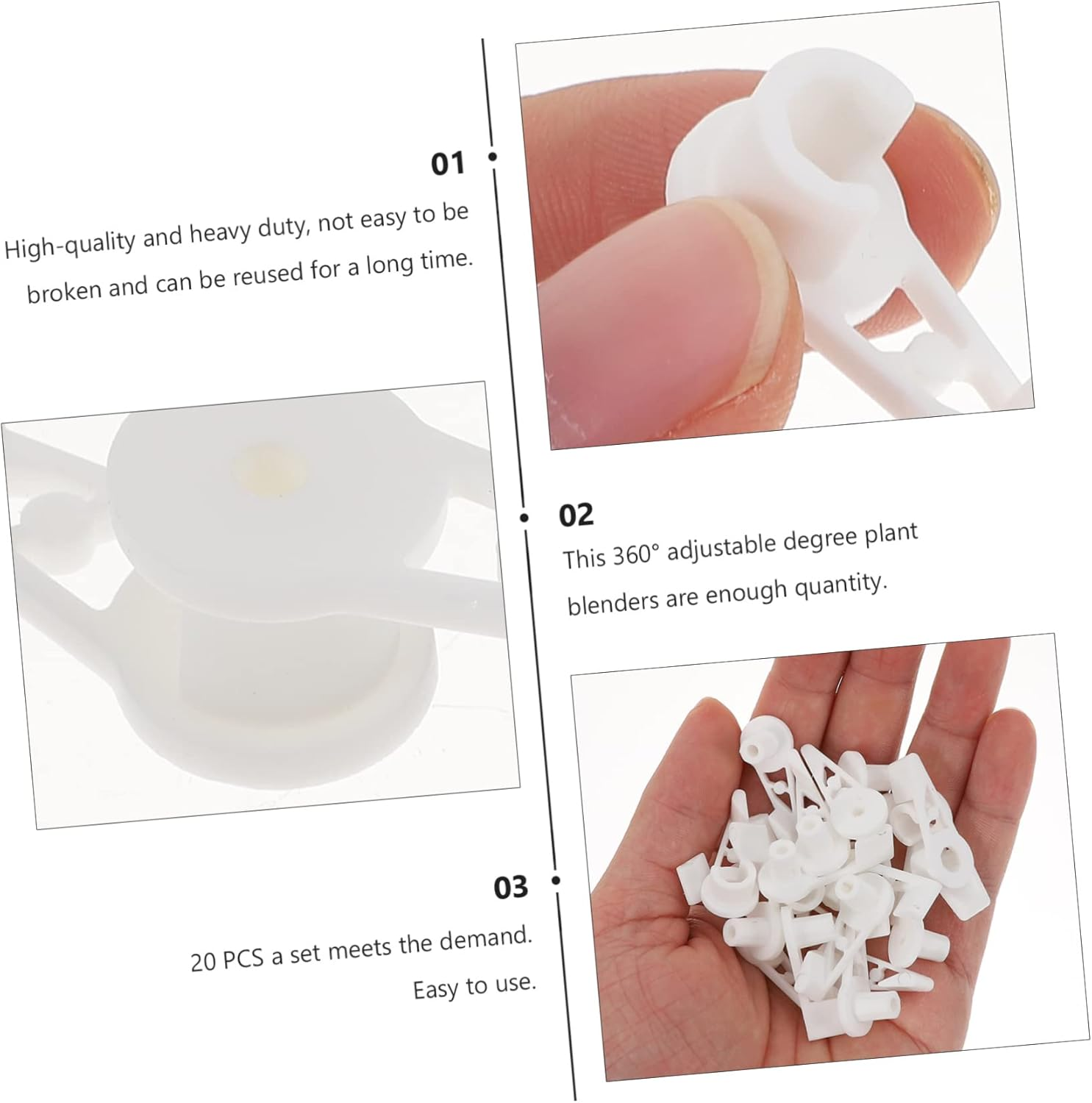 20Pcs Plant Bender Trainer Adjust Garden Plant Clips for Fruit Trees Flower Bending Clamps image number 2