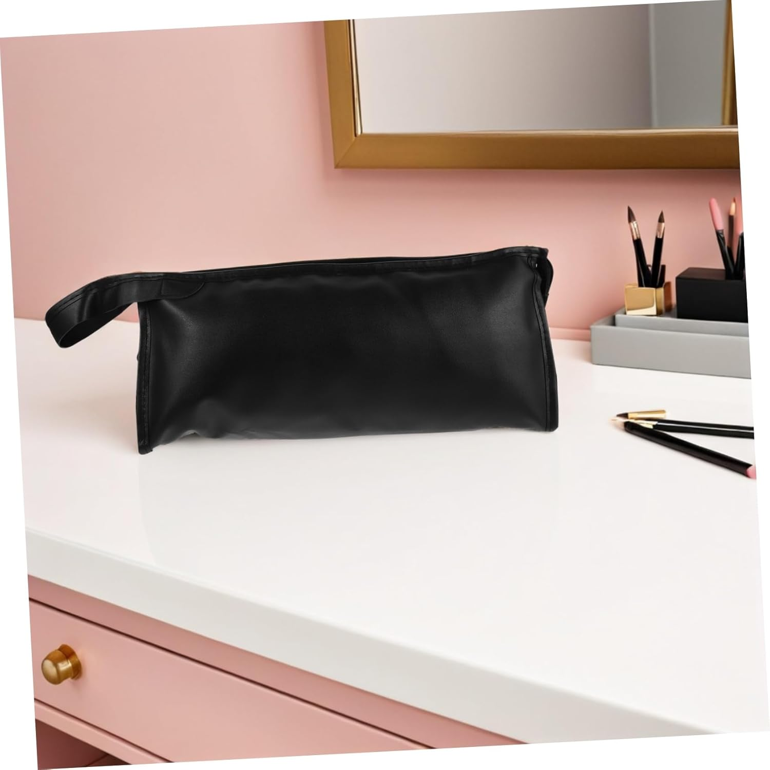 Baluue Hair Dryer Storage Bag Heatproof Protective Case for Curling Tools Travel Organizer Lightweight Bag for Styling Accessories Blow Dryer Holder Case image number 1