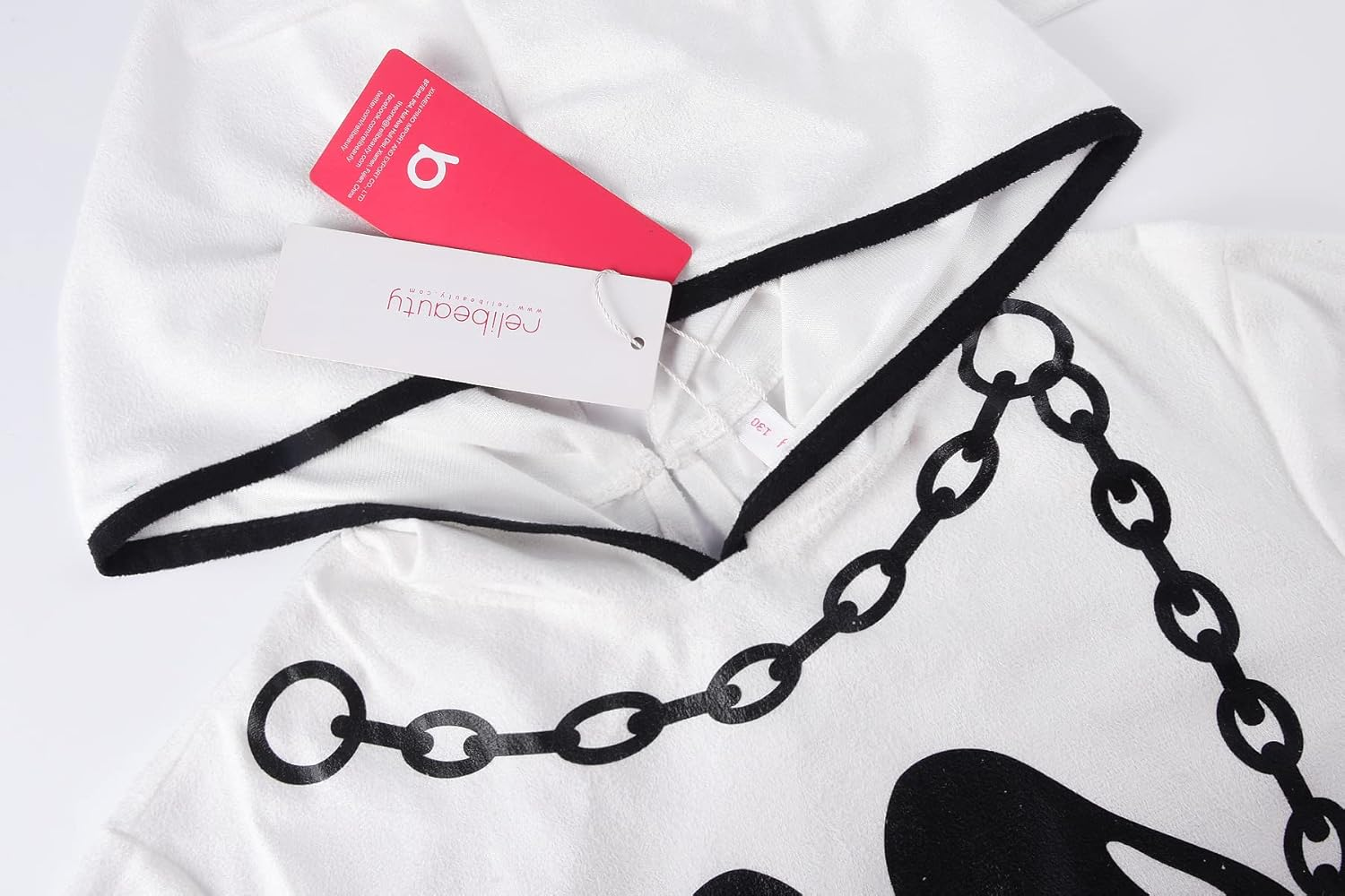 Relibeauty Ghost Costume Kids with Pumpkin Bag Halloween Costumes,White image number 1