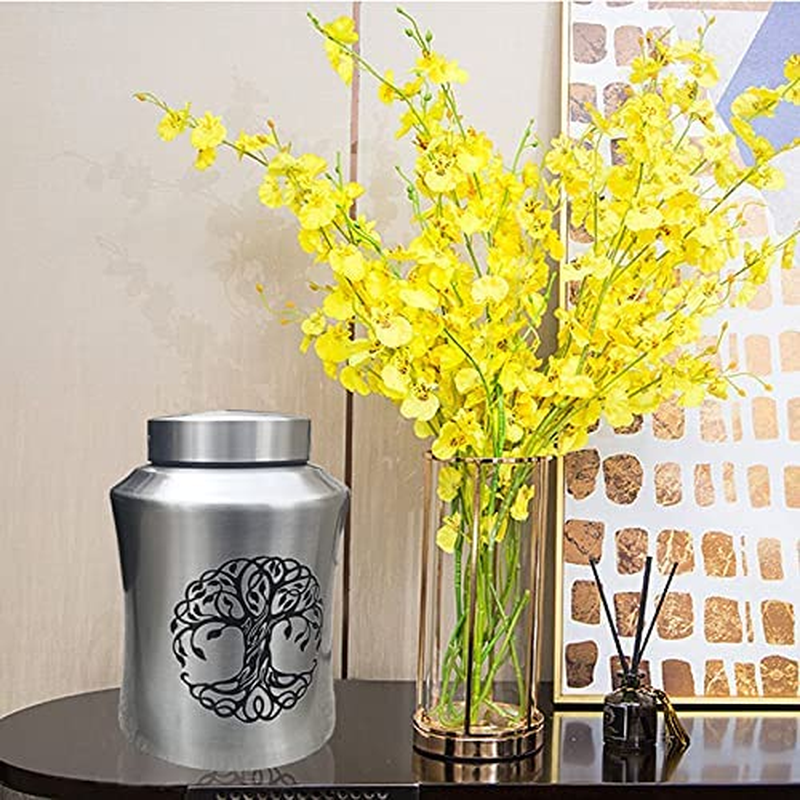 Cremation Urn for Ashes for Adults up to 160Lbs Tree of Life Funeral Burial Urns Satin Bag for Human Ashes image number 4