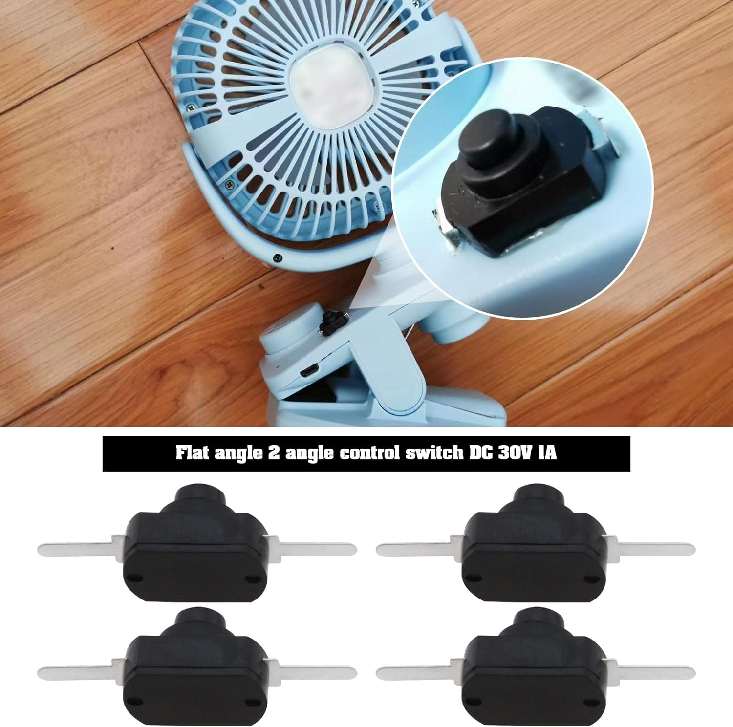 SING F LTD 40Pcs Latching Push Button Switch 2-Pin Torch Push Button Switch Self-Lock Push Button Switch for Audio-Visual Products Digital Products Remote Control image number 3