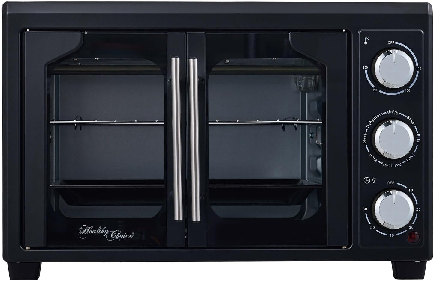 Healthy Choice 30L Air Fryer Convection Pizza Oven with Rotisserie &ndash; 360&deg; Food Rotating Option, Digital Controls, Versatile Cooking for Pizza, Roasting, Baking, and Frying for Family Meals image number 5