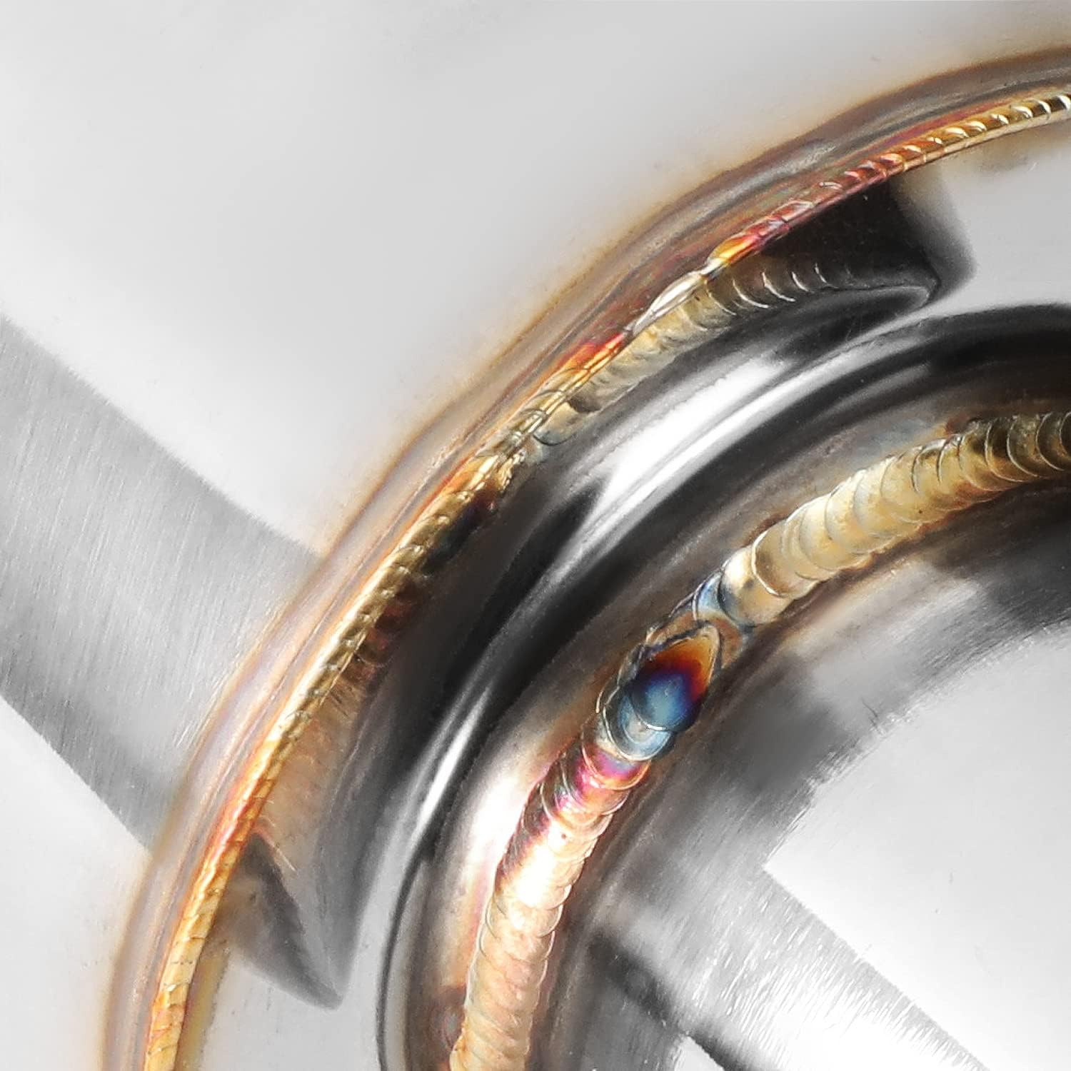 DNA MOTORING EXA-MF-001-T1 4" OD Stainless Steel Straight through Exhaust Muffler Universal,3" Outlet, 2" Inlet,Diagonal Cut image number 7