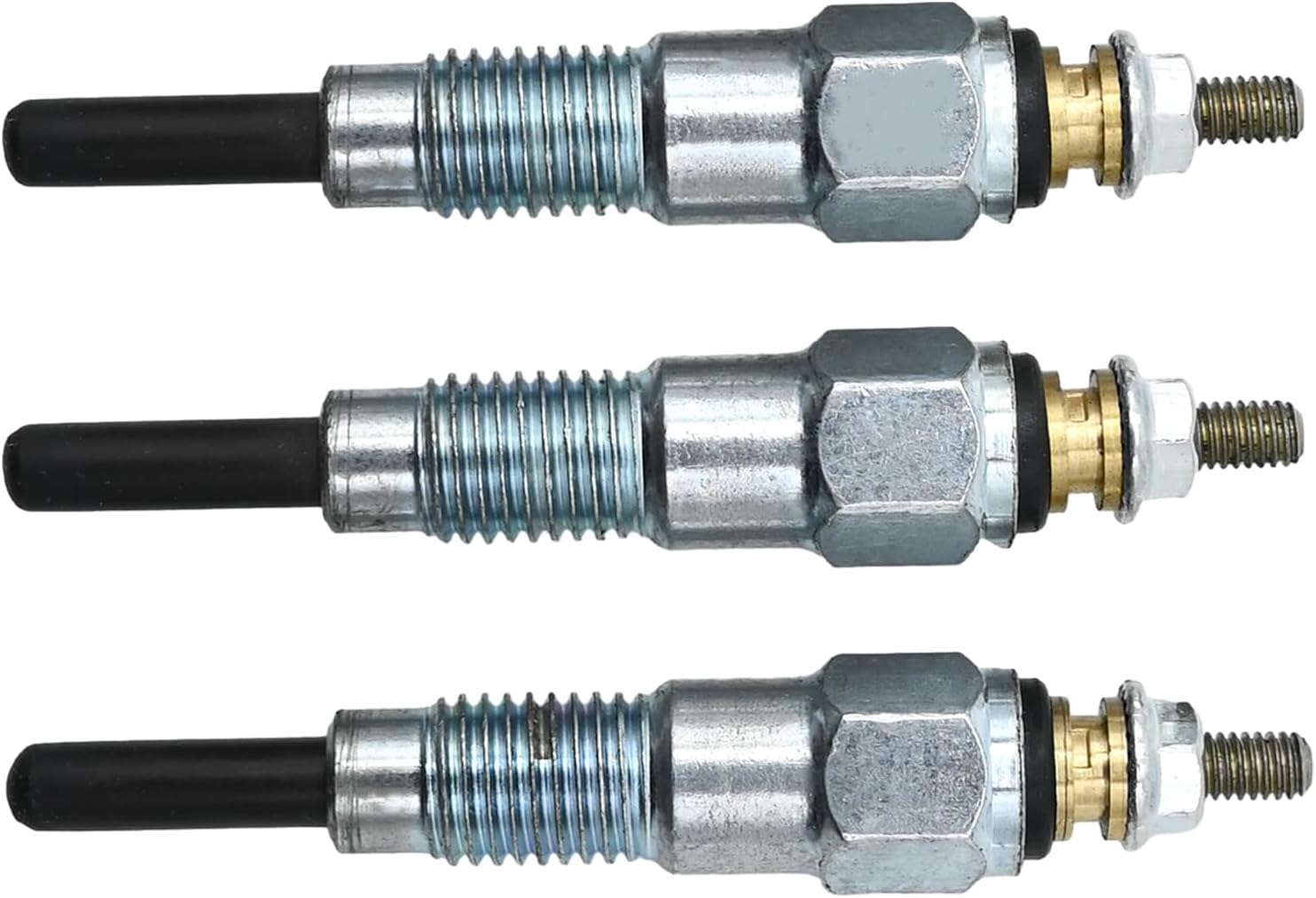 MDEOOSKY 3 Pcs Glow Plugs Replacement for John Deere X495 X595 X740 X744 X748 X749 X750 X754 X758 1435 1023E 1025R 1026R 2025R 2026R 2305 2320 2030A 850D 855D, M811937 MIU802457
